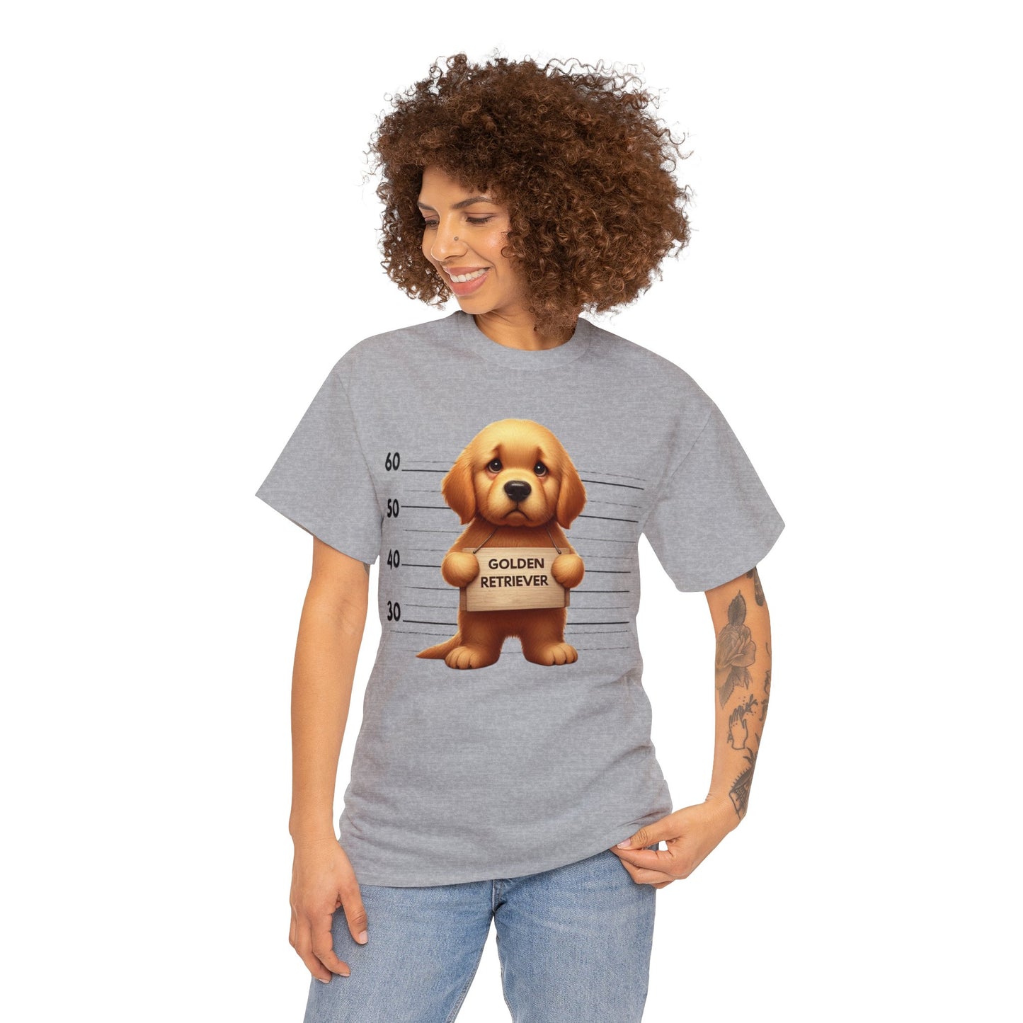 Golden Retriever Lineup - Unisex Heavy Cotton Tee
