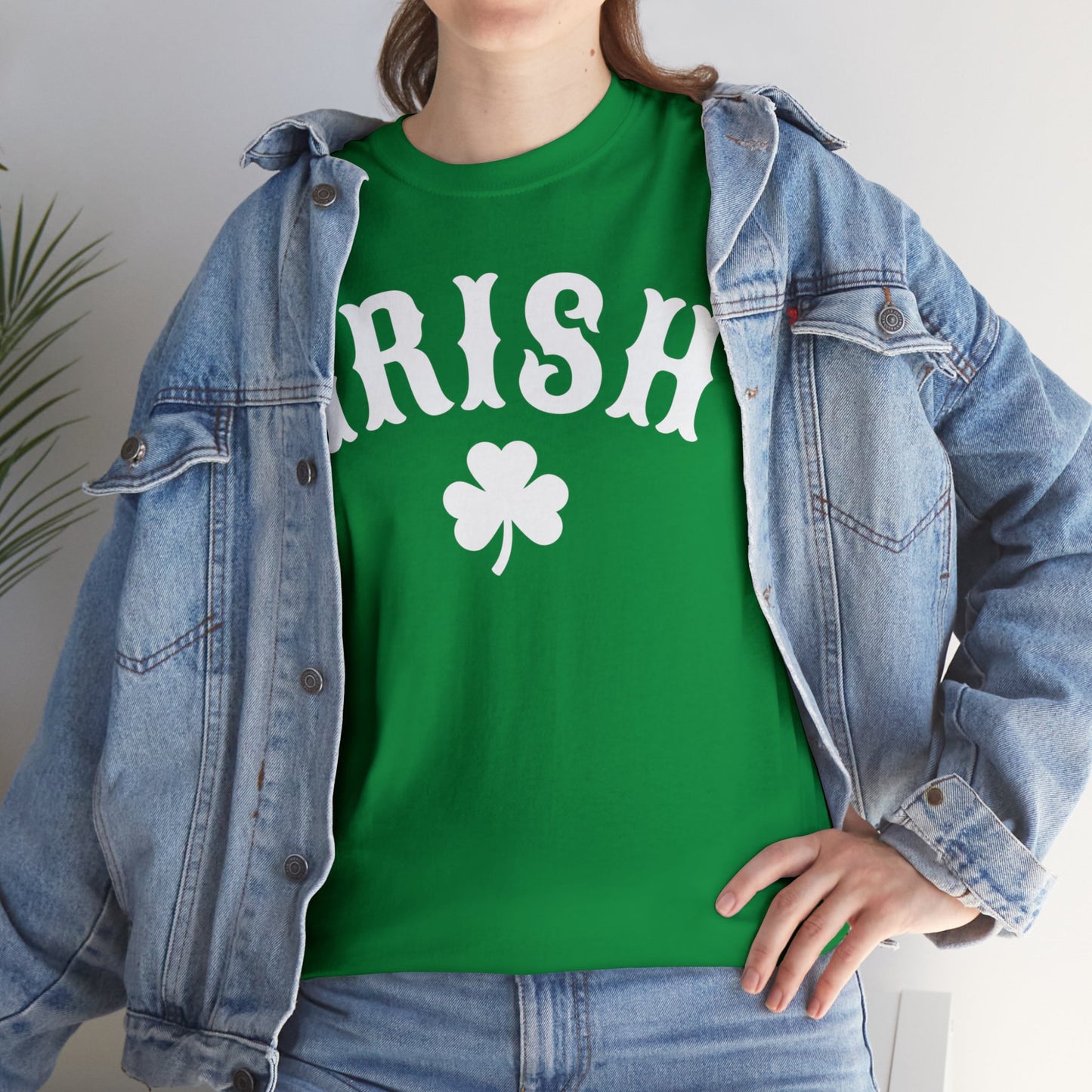 Irish w/Small Clover - Unisex Heavy Cotton Tee