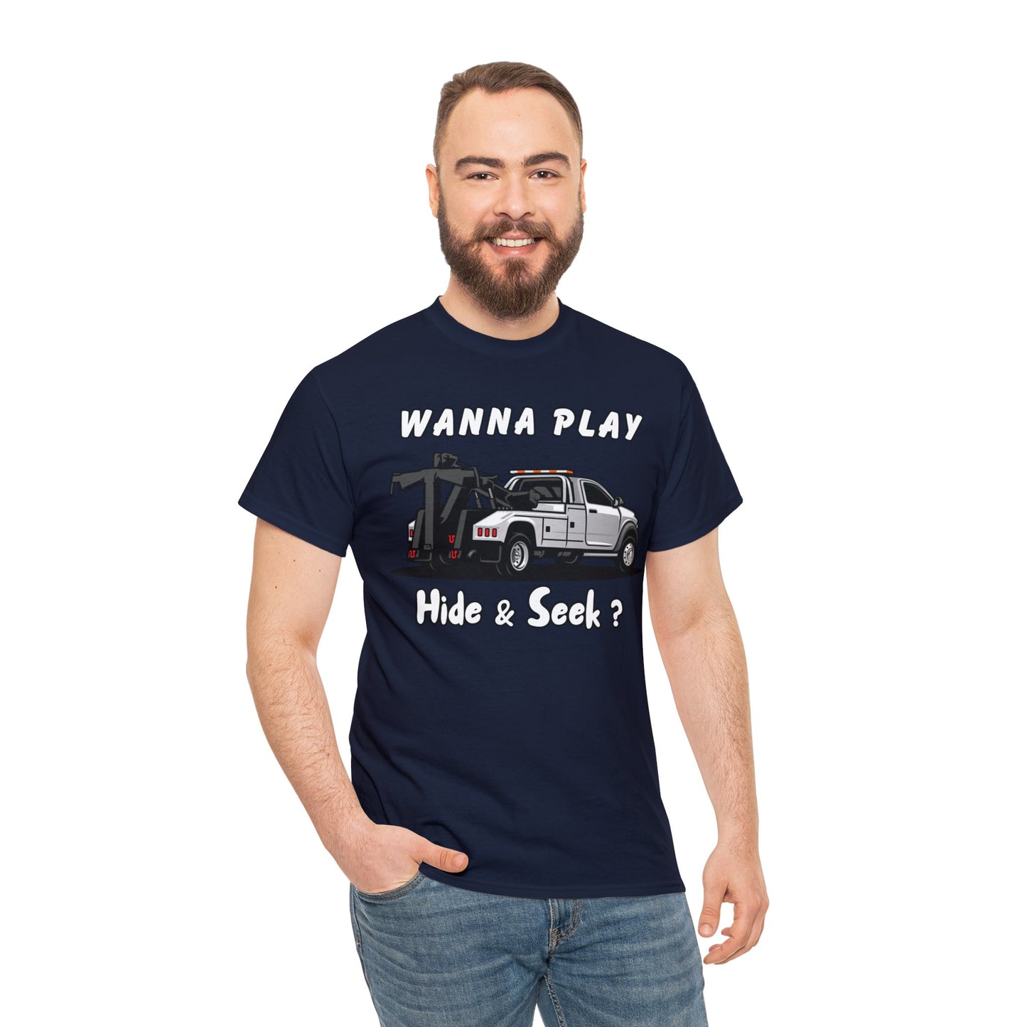 Wanna Play Hide & Seek - Unisex Heavy Cotton Tee