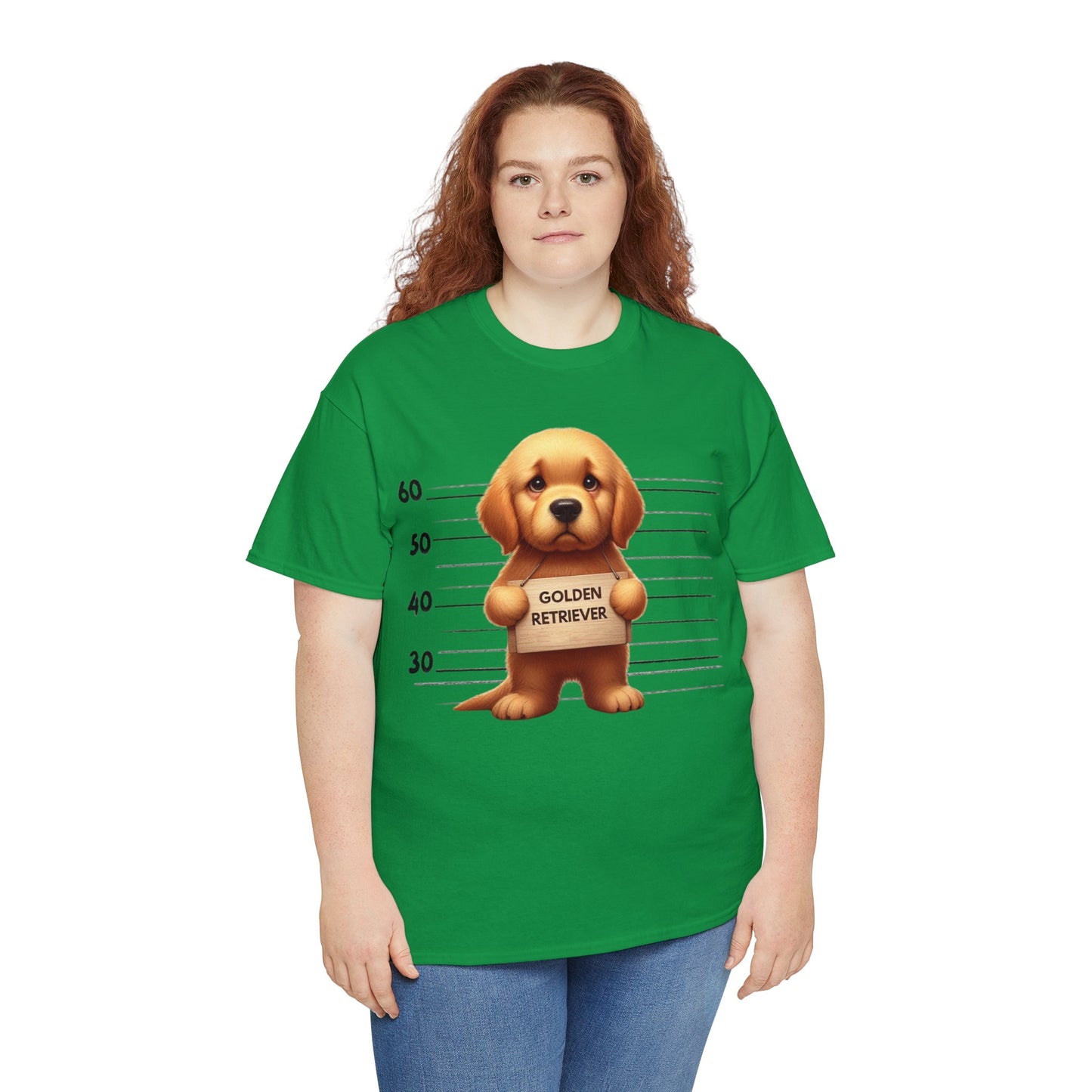 Golden Retriever Lineup - Unisex Heavy Cotton Tee