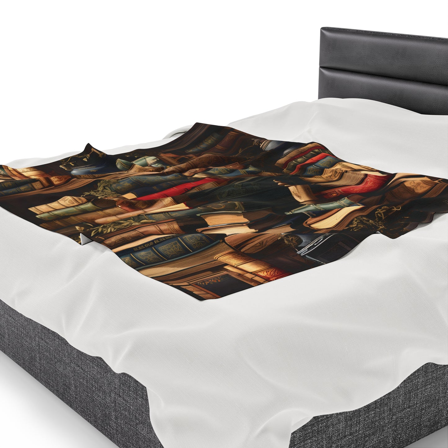 Book Collection Velveteen Plush Blanket