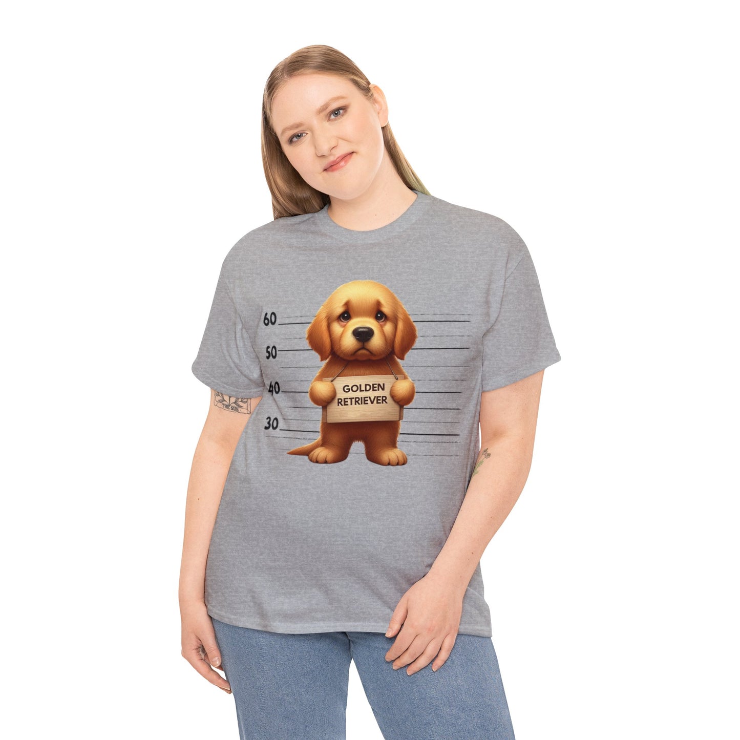 Golden Retriever Lineup - Unisex Heavy Cotton Tee
