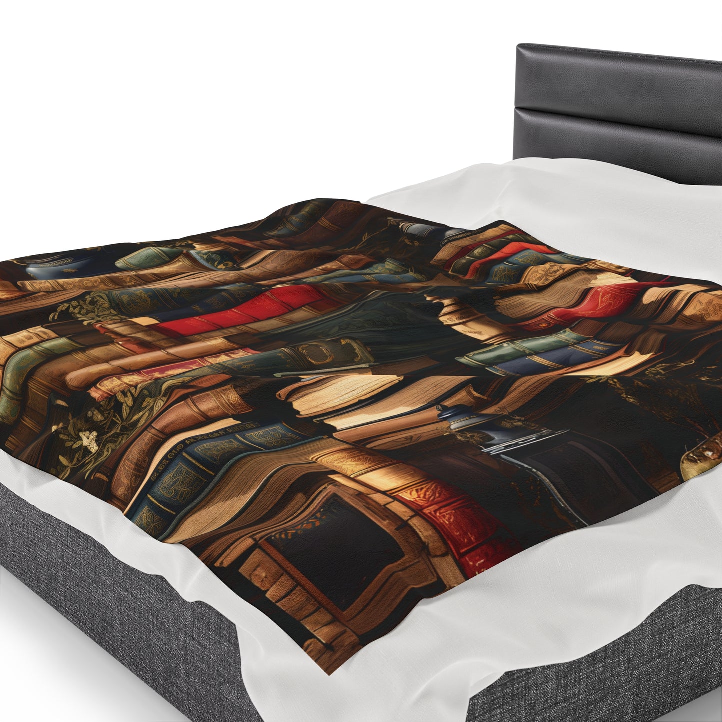 Book Collection Velveteen Plush Blanket