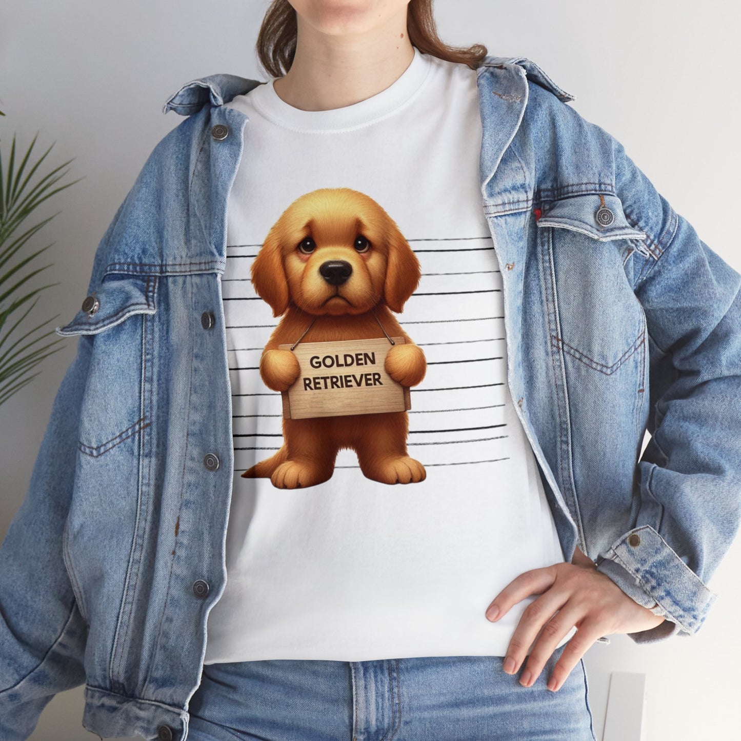 Golden Retriever Lineup - Unisex Heavy Cotton Tee