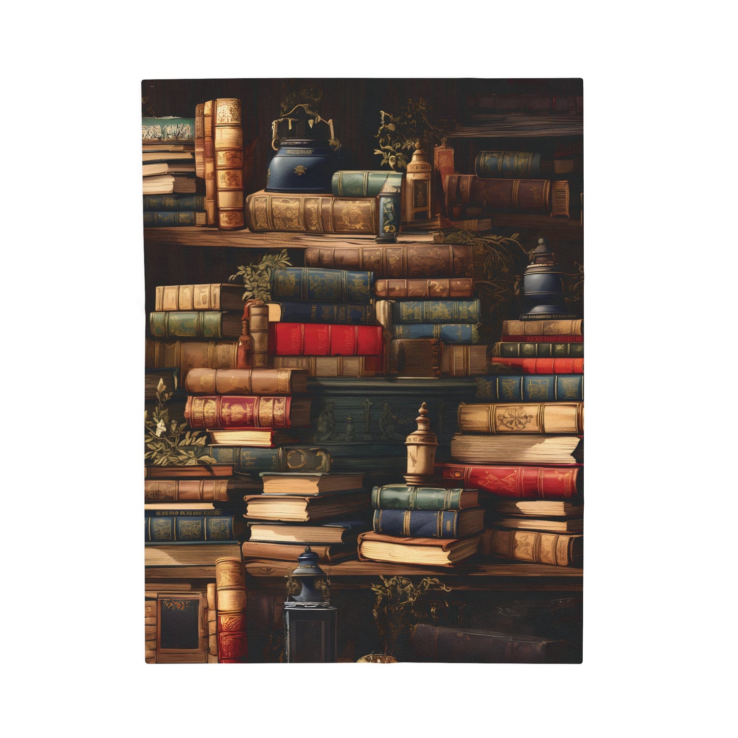 Book Collection Velveteen Plush Blanket