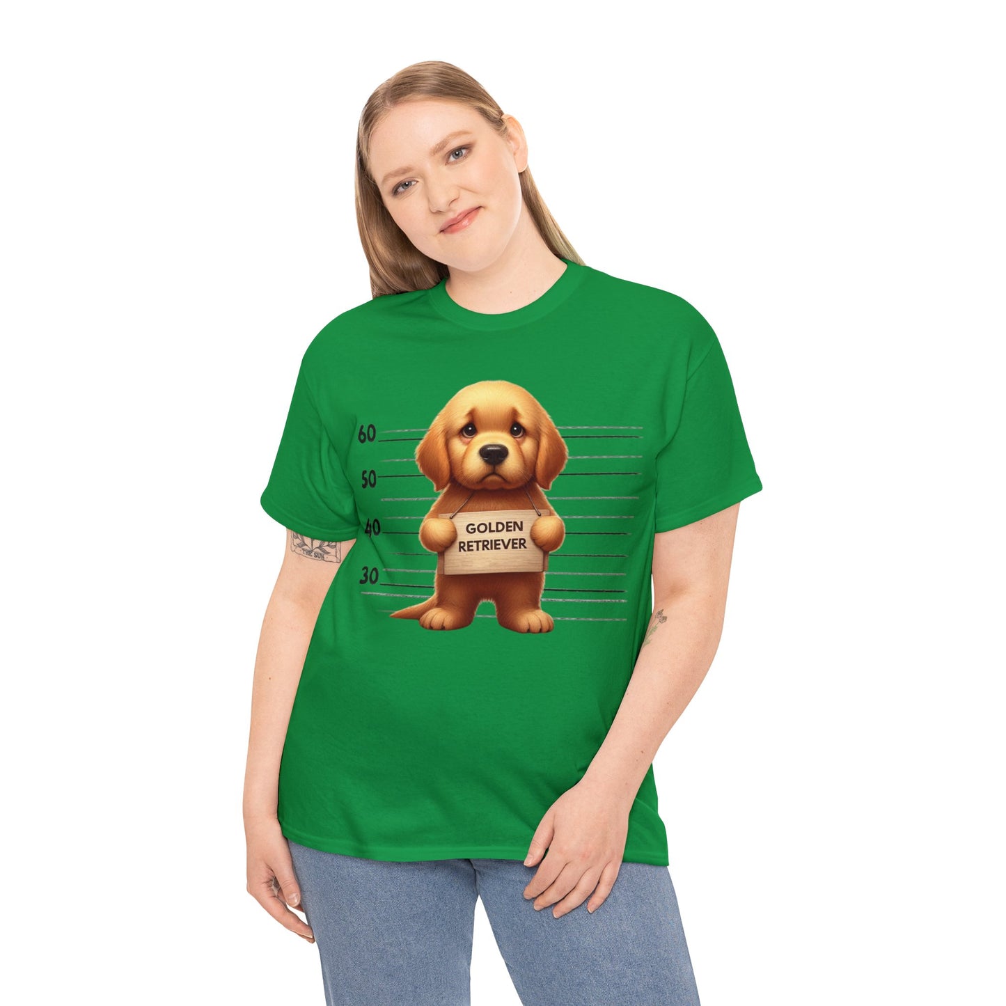 Golden Retriever Lineup - Unisex Heavy Cotton Tee