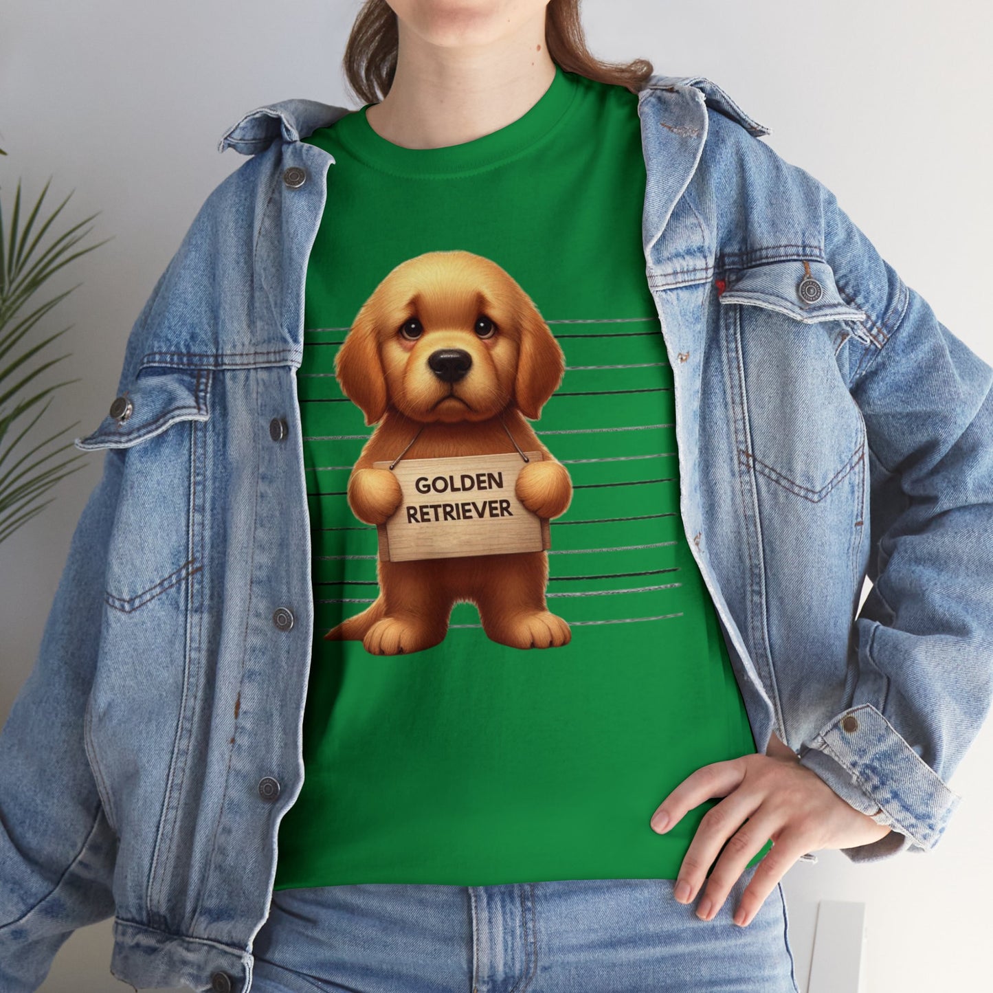 Golden Retriever Lineup - Unisex Heavy Cotton Tee