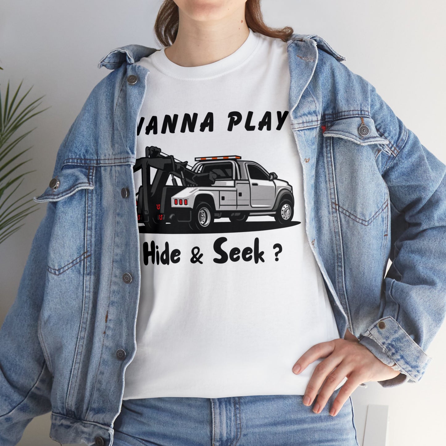 Wanna Play Hide & Seek - Unisex Heavy Cotton Tee