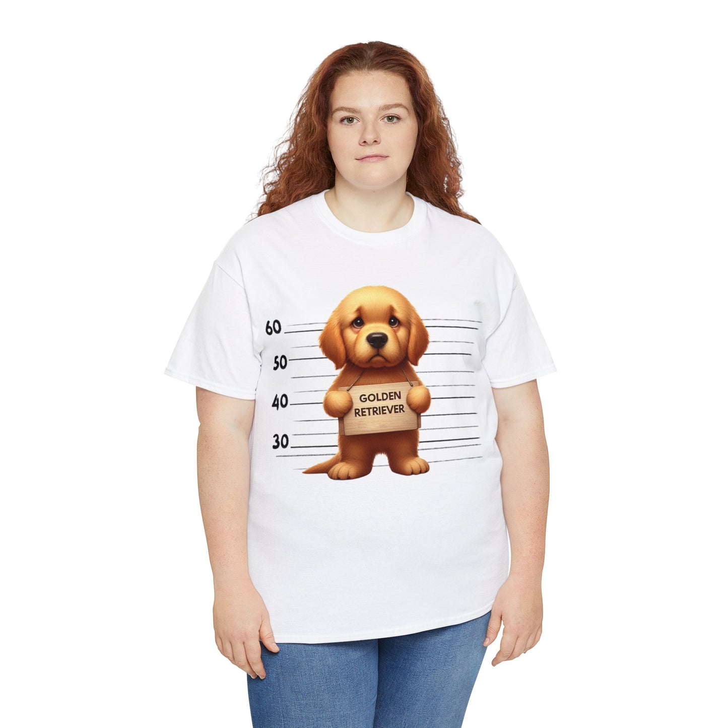 Golden Retriever Lineup - Unisex Heavy Cotton Tee