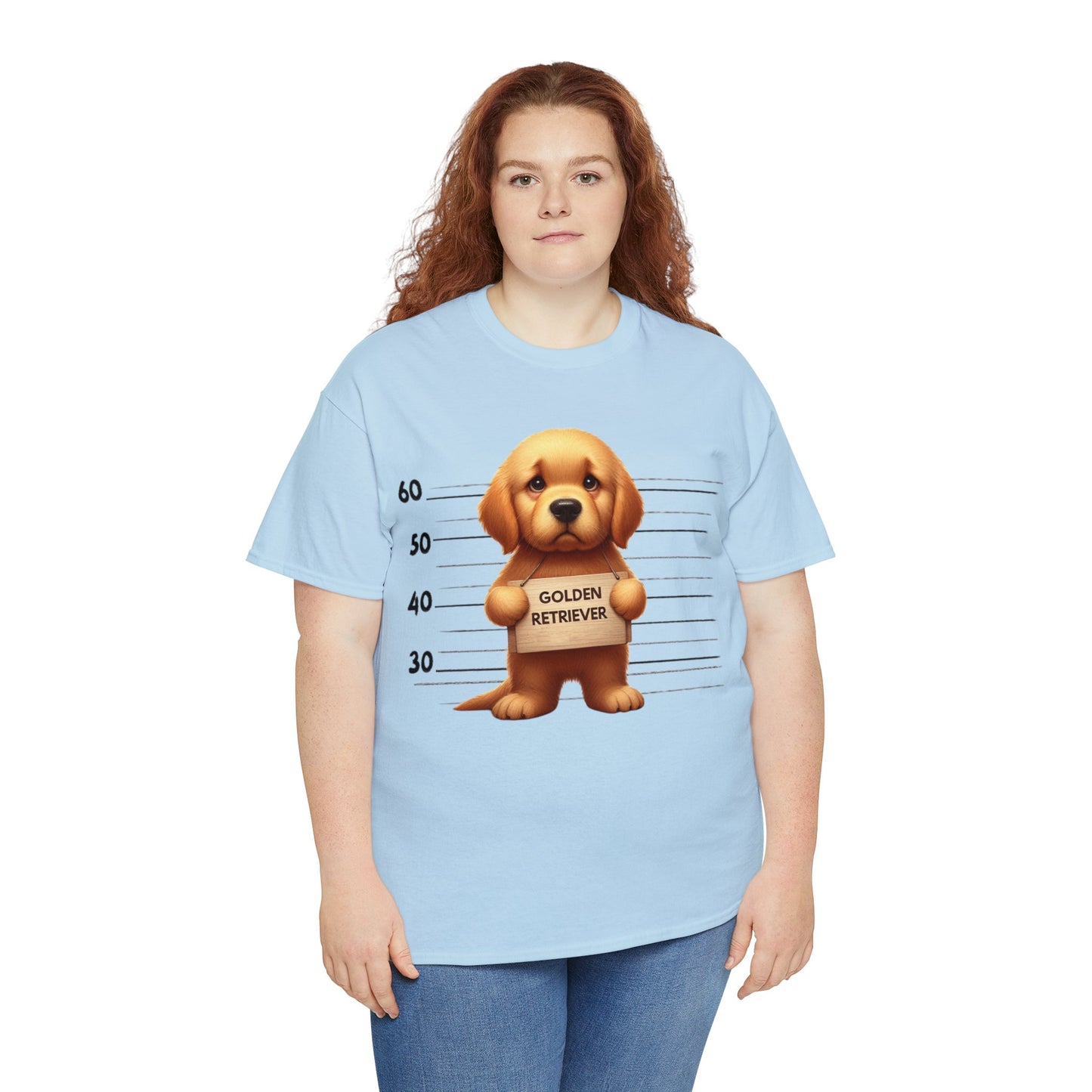 Golden Retriever Lineup - Unisex Heavy Cotton Tee