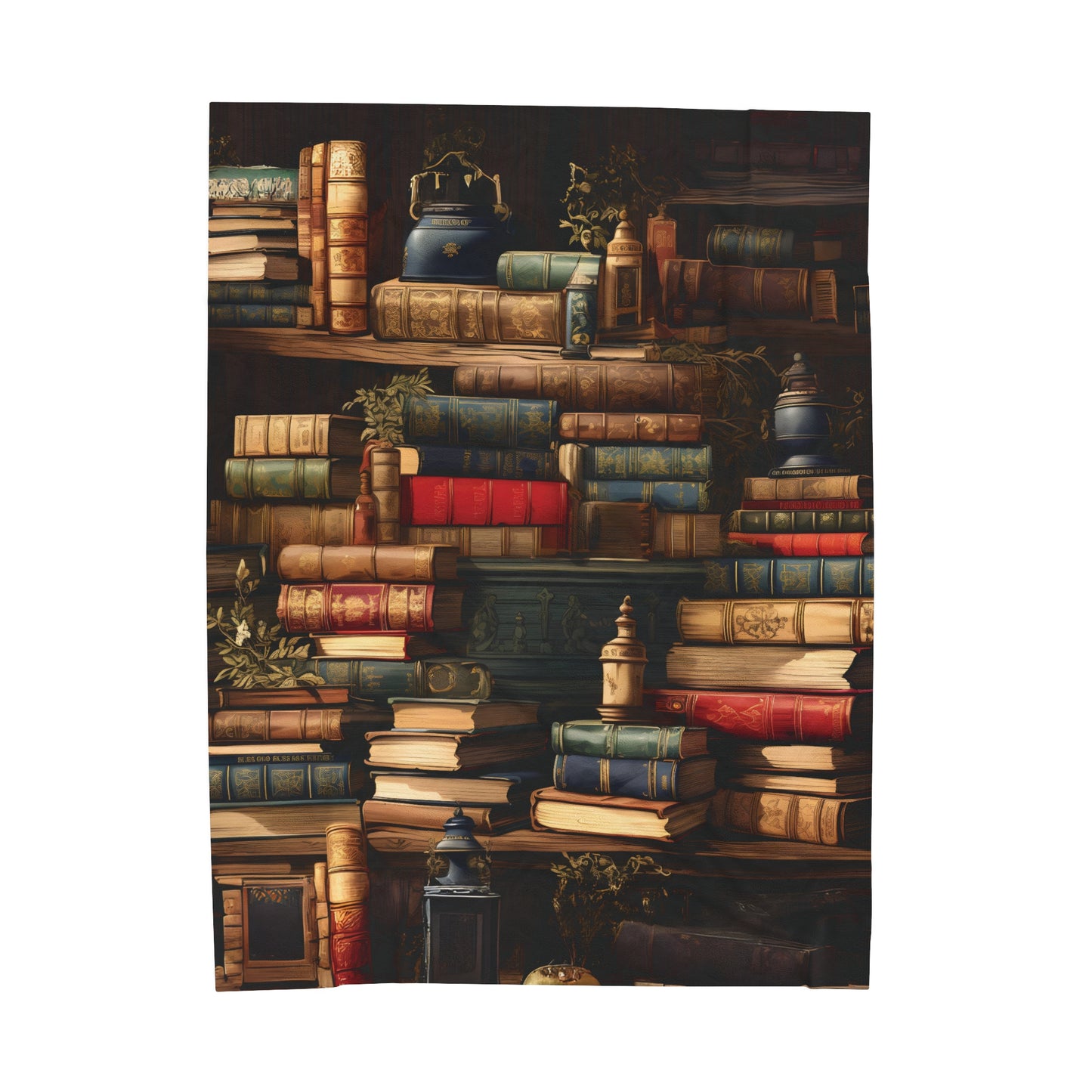 Book Collection Velveteen Plush Blanket