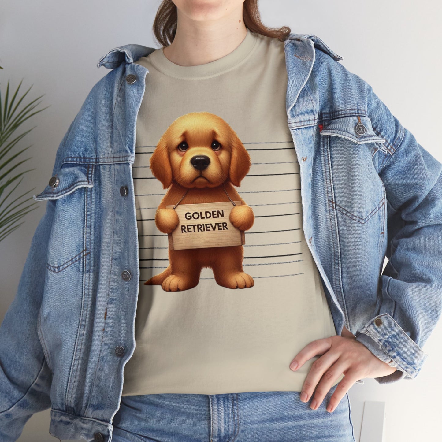 Golden Retriever Lineup - Unisex Heavy Cotton Tee