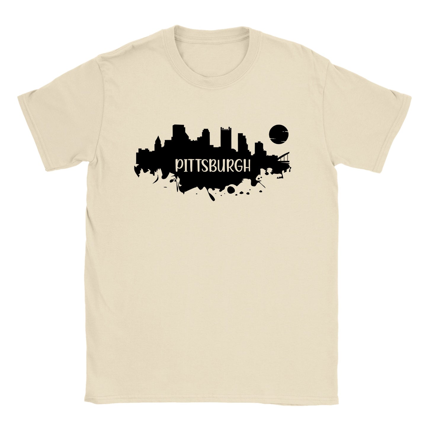 Pittsburgh Skyline Silhouette - Classic Unisex Crewneck T-shirt