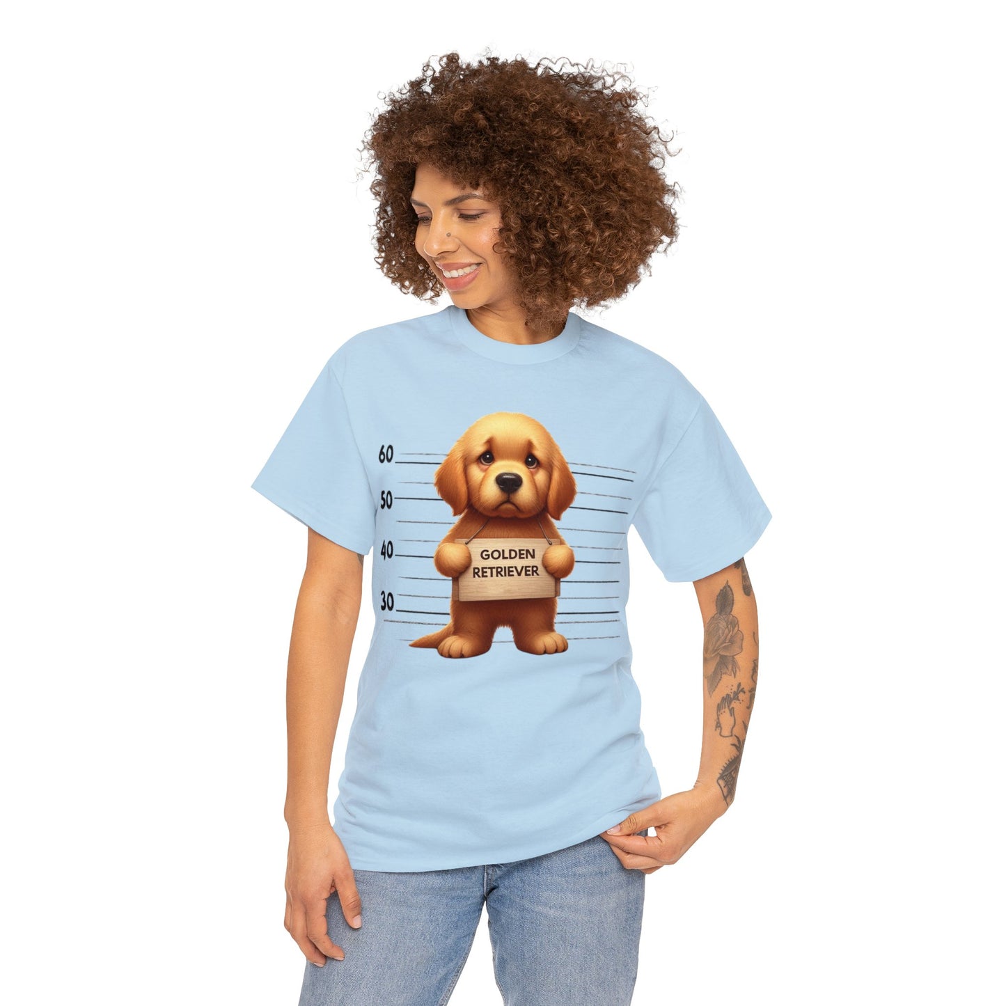 Golden Retriever Lineup - Unisex Heavy Cotton Tee