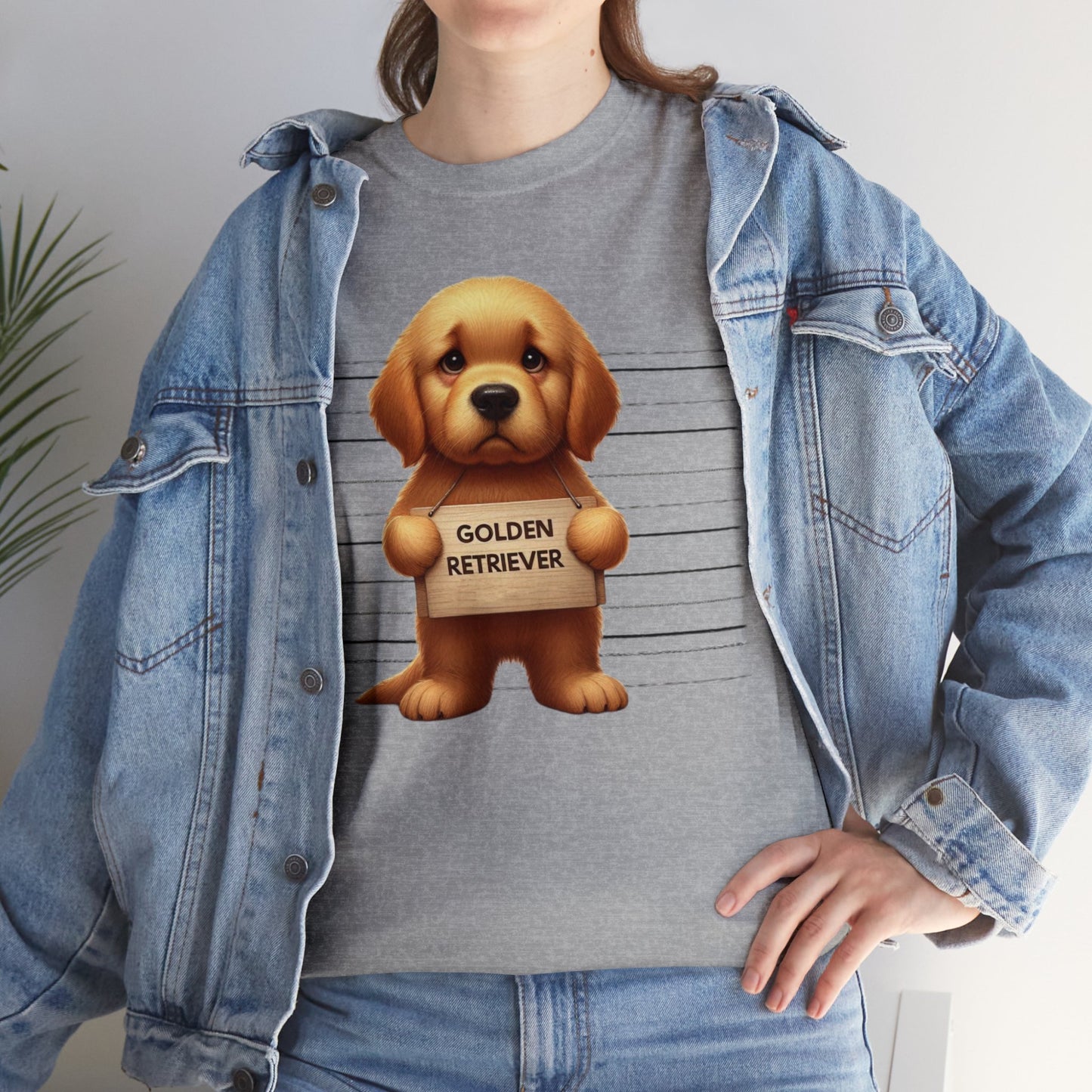 Golden Retriever Lineup - Unisex Heavy Cotton Tee