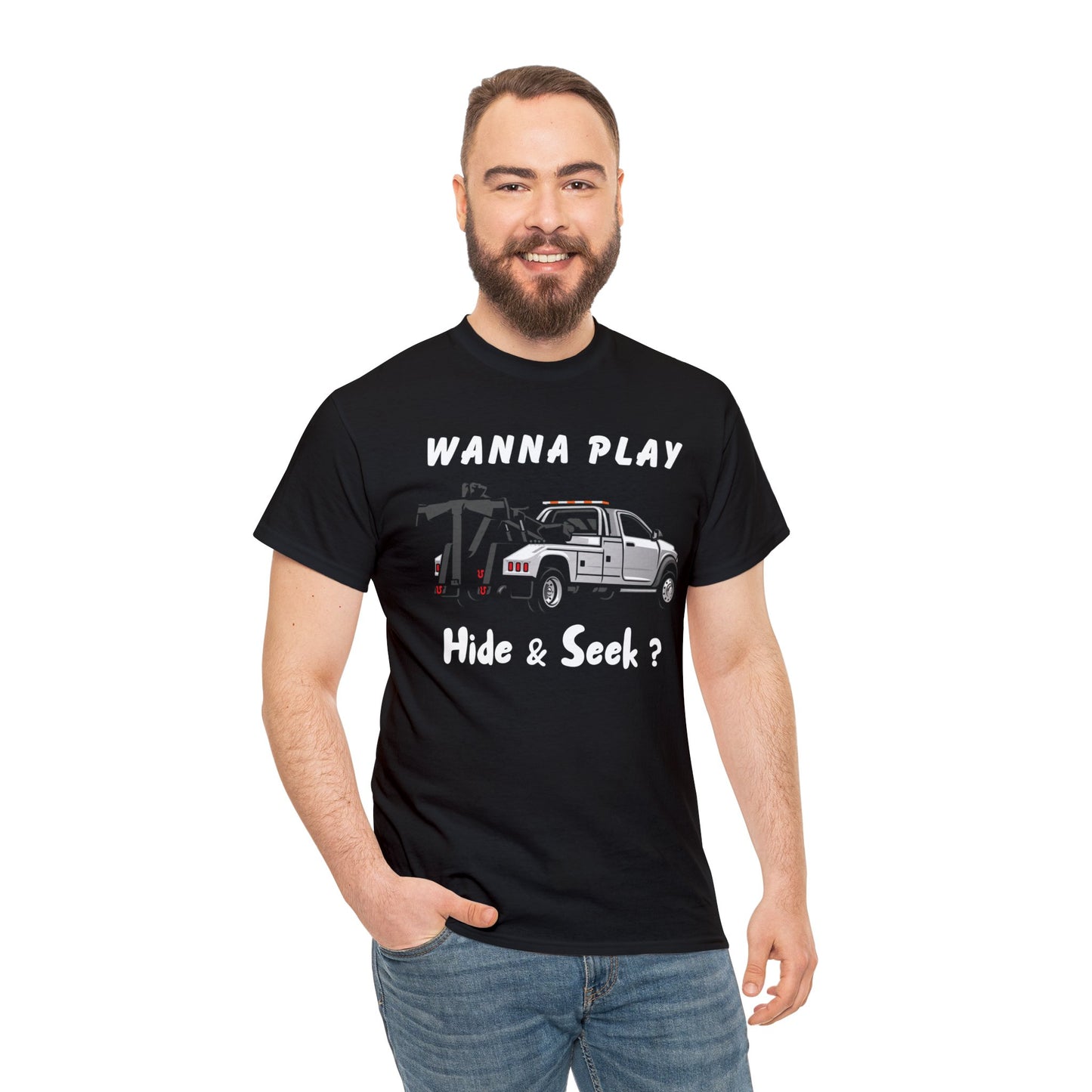Wanna Play Hide & Seek - Unisex Heavy Cotton Tee