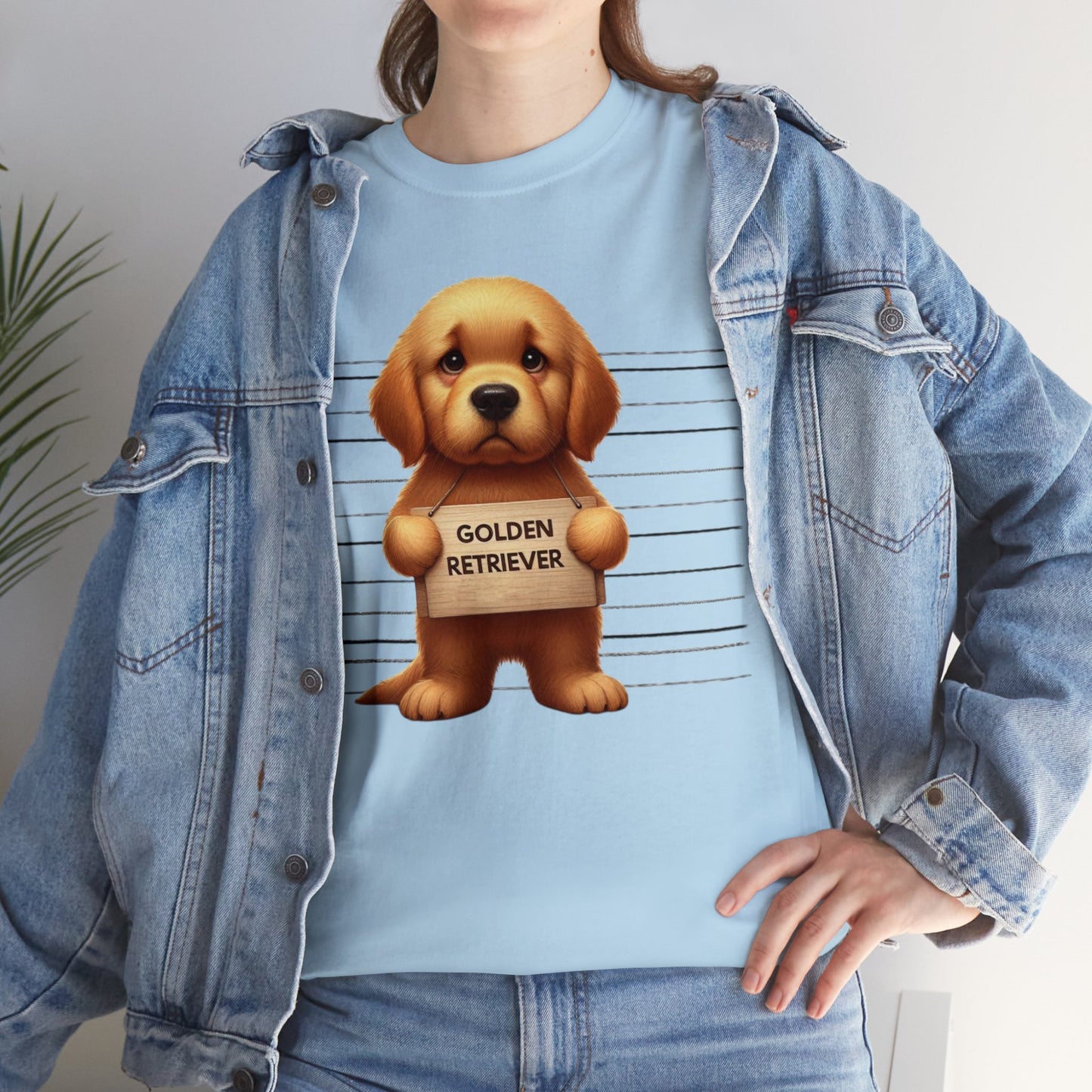 Golden Retriever Lineup - Unisex Heavy Cotton Tee
