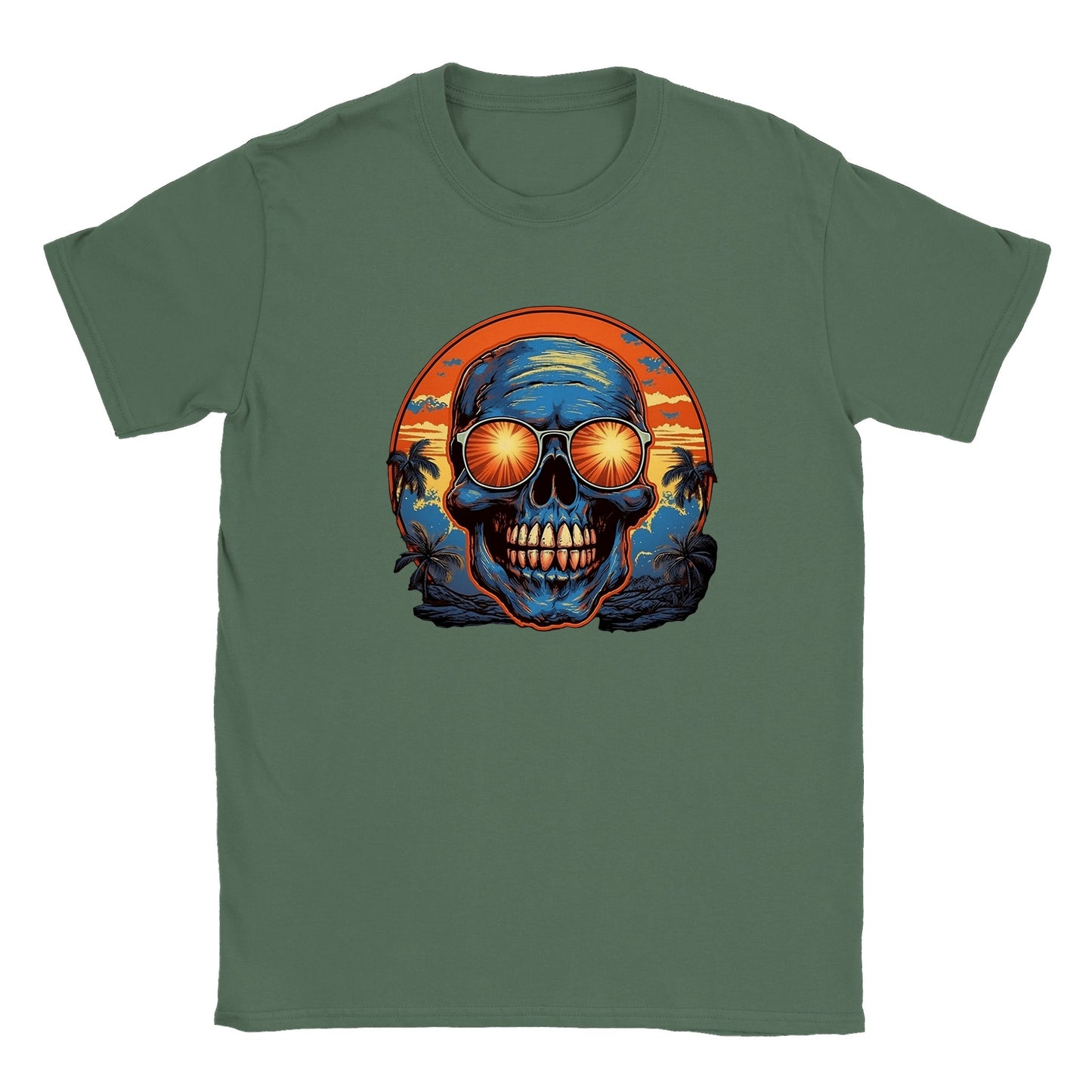 Sunset Skull - Classic Unisex Crewneck T-shirt