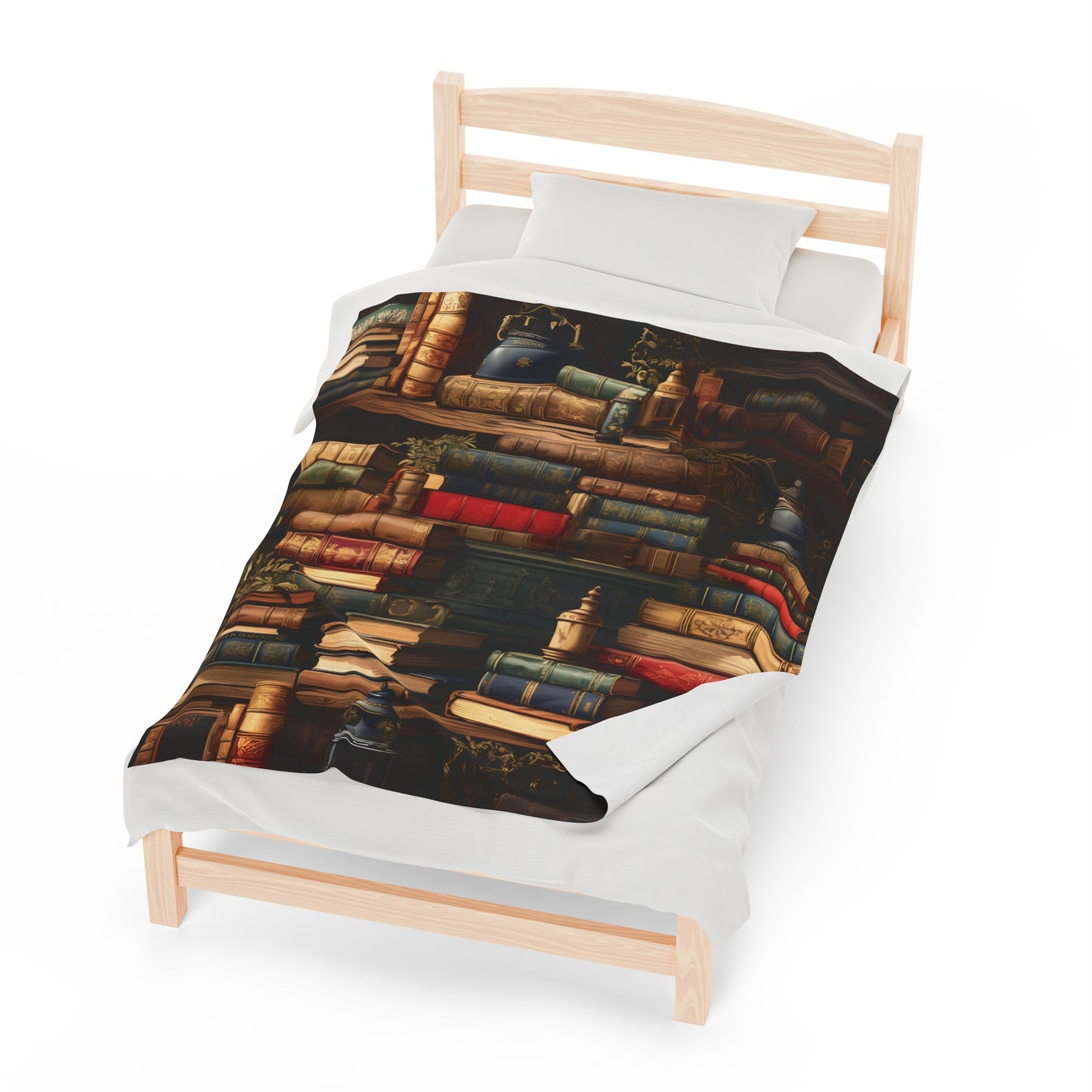 Book Collection Velveteen Plush Blanket