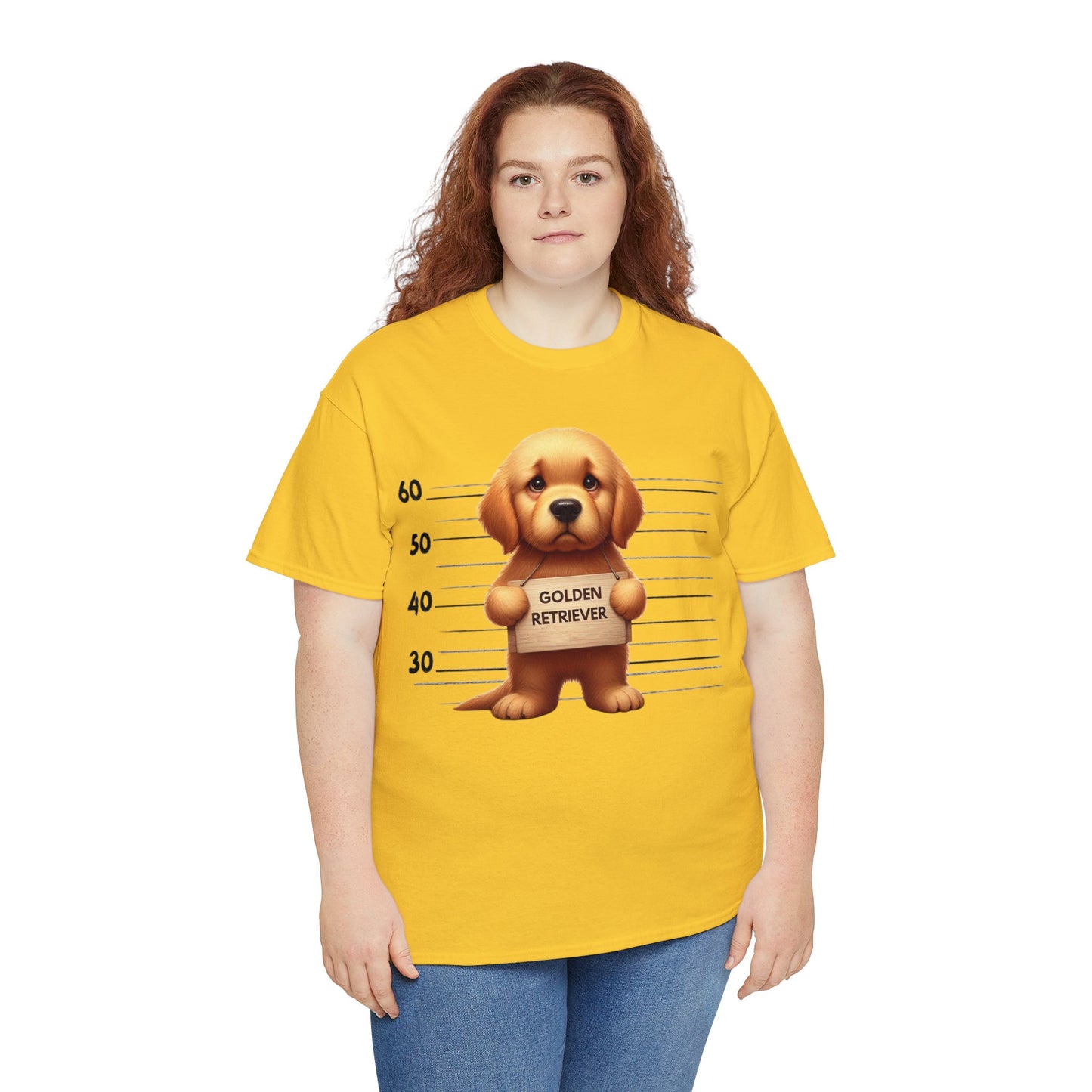 Golden Retriever Lineup - Unisex Heavy Cotton Tee