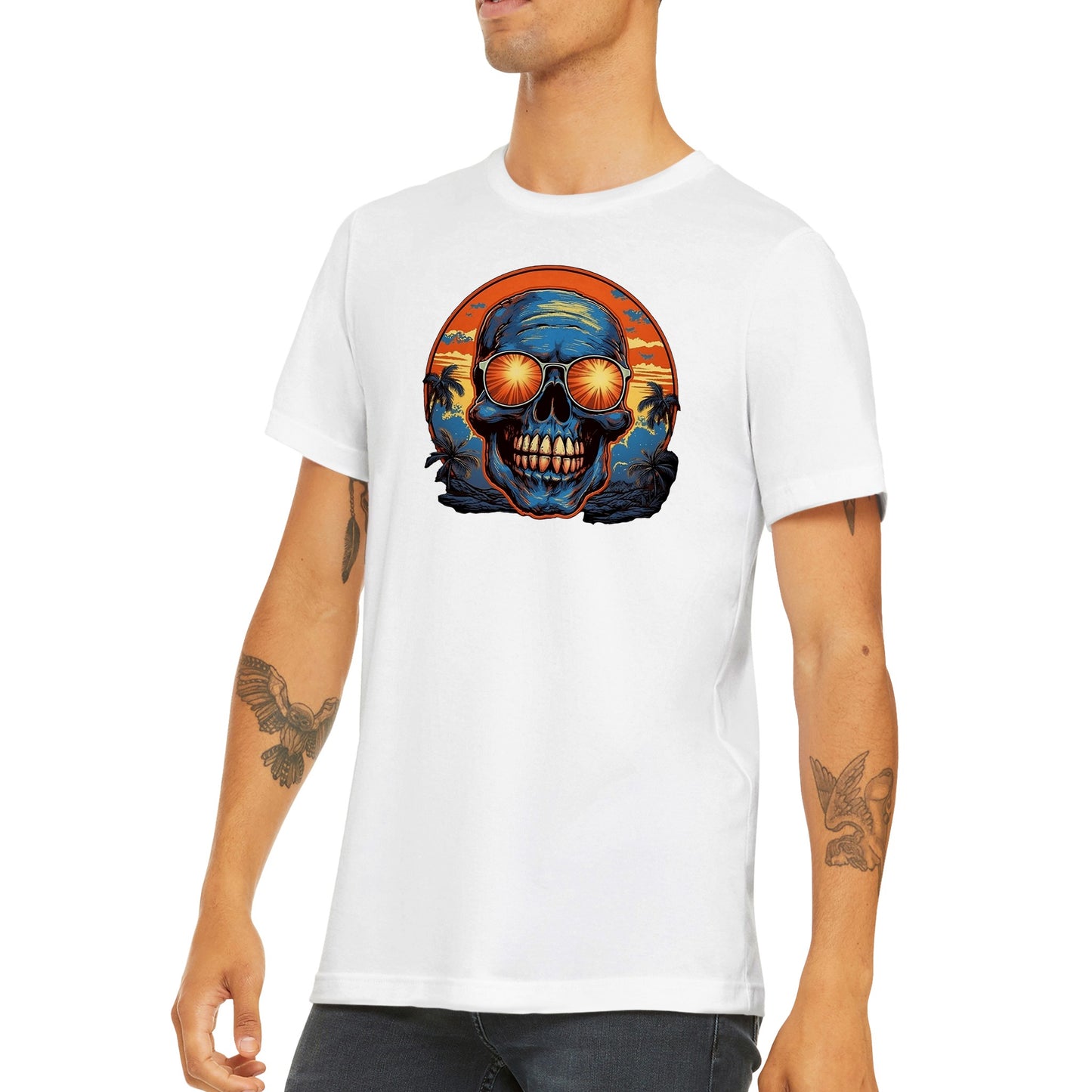Sunset Skull - Classic Unisex Crewneck T-shirt