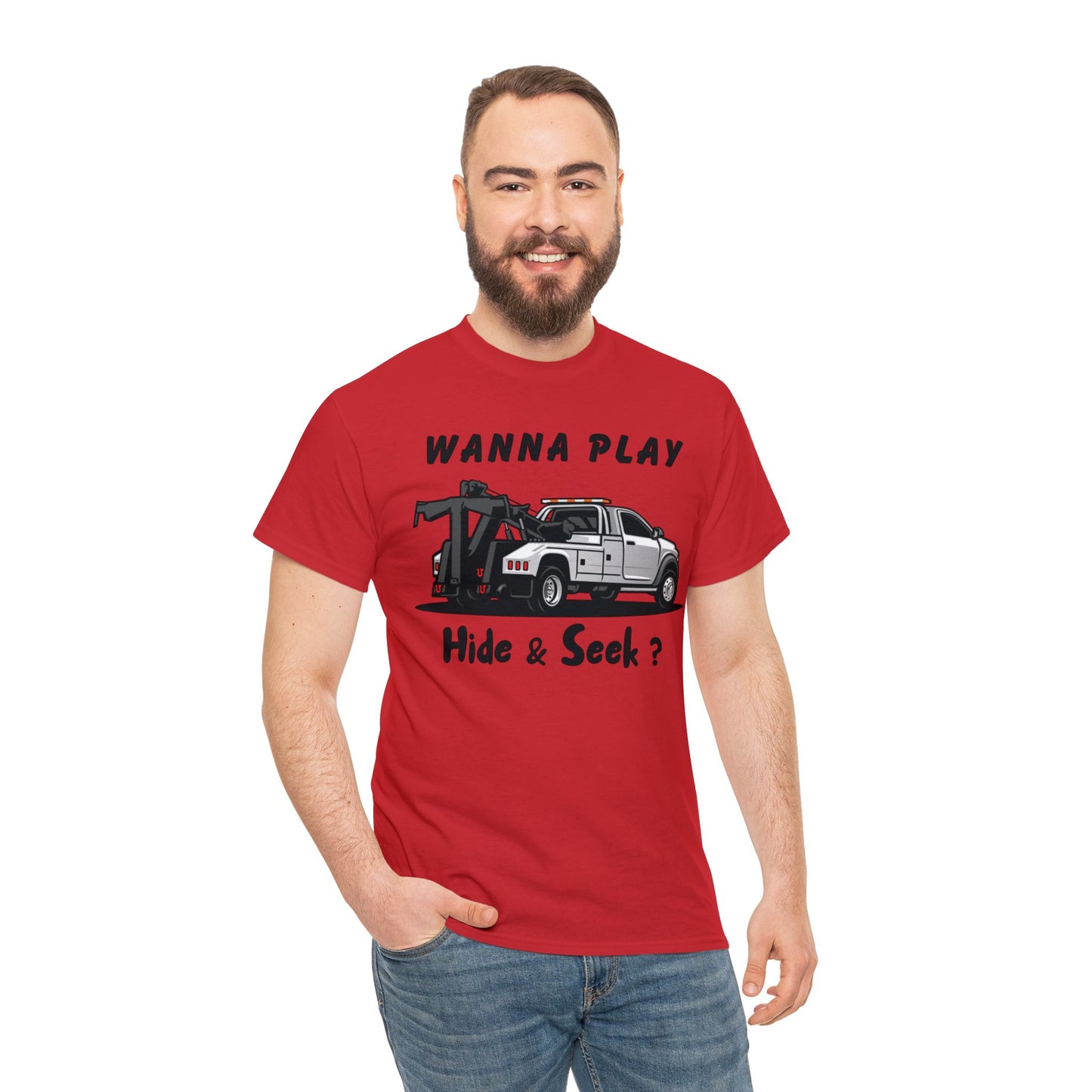 Wanna Play Hide & Seek - Unisex Heavy Cotton Tee
