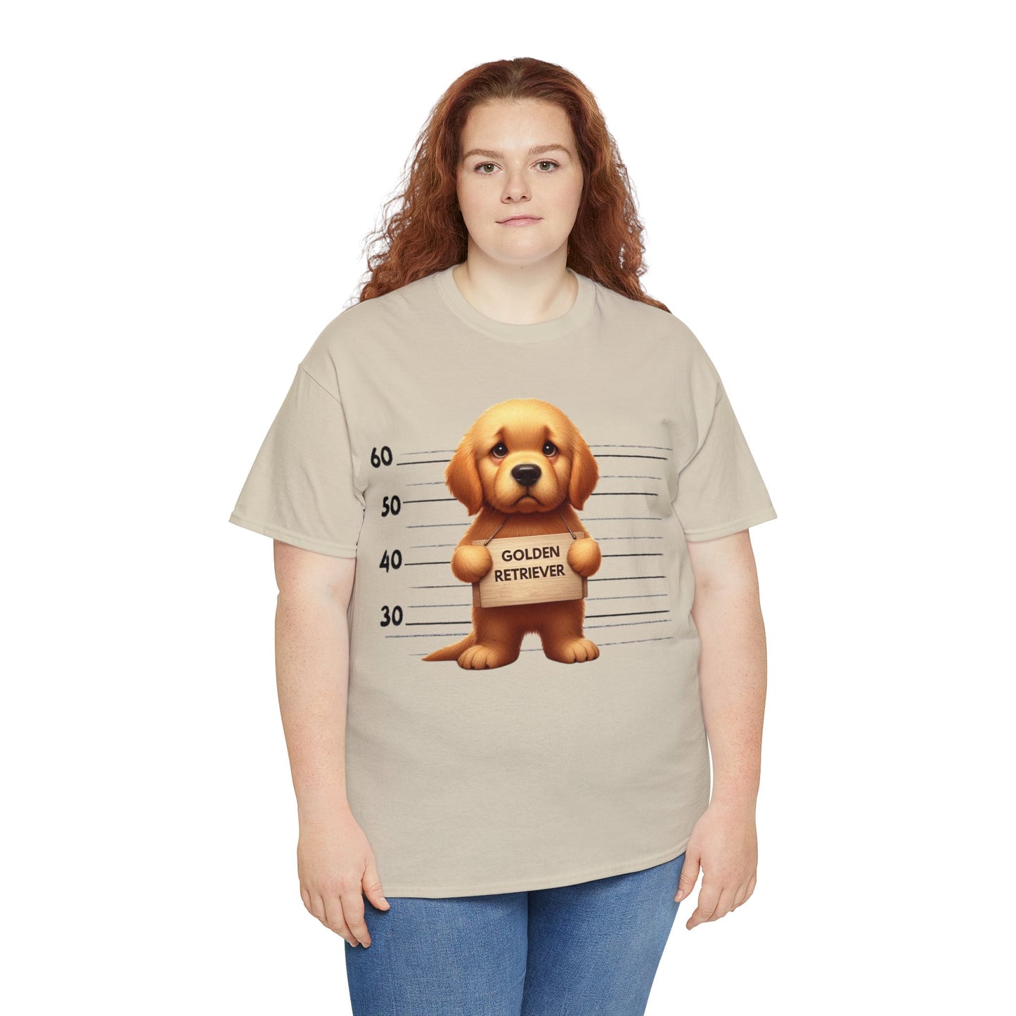 Golden Retriever Lineup - Unisex Heavy Cotton Tee