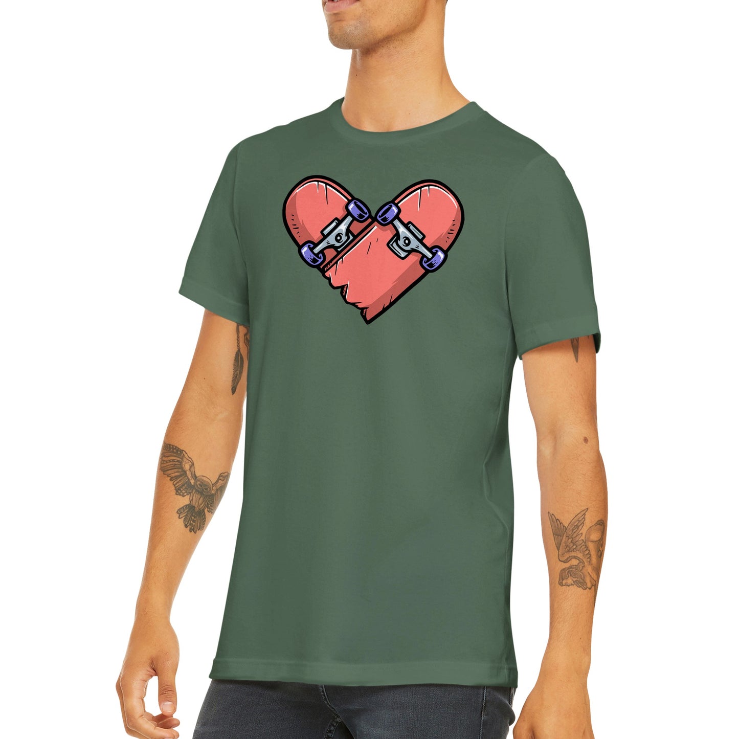 Love Skateboarding - Classic Unisex Crewneck T-shirt