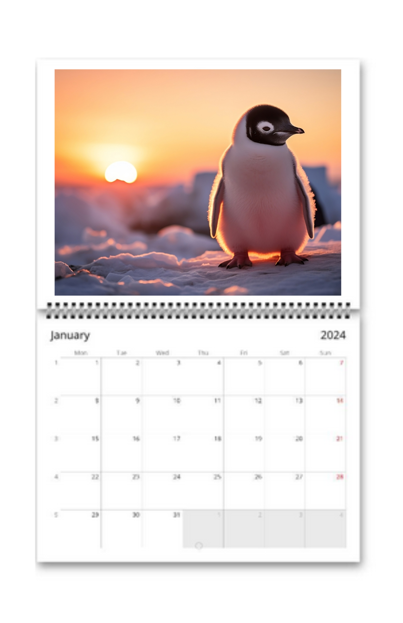 Birds Wall Calendar 2024