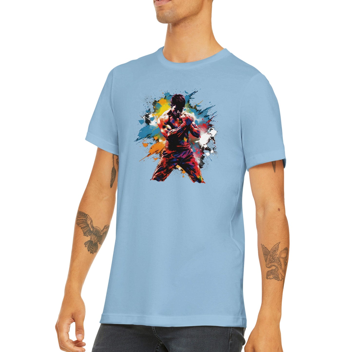 Martial Artist Color Splash - Classic Unisex Crewneck T-shirt