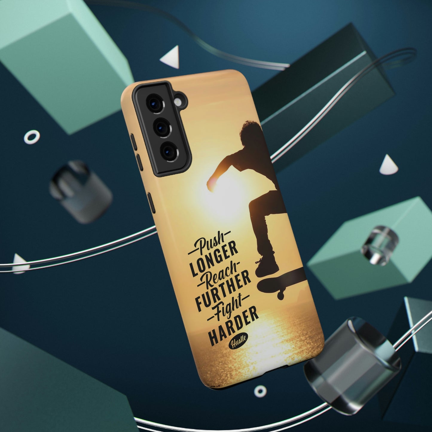 Impact-Resistant Cases for iPhone and Samsung with motivational saying