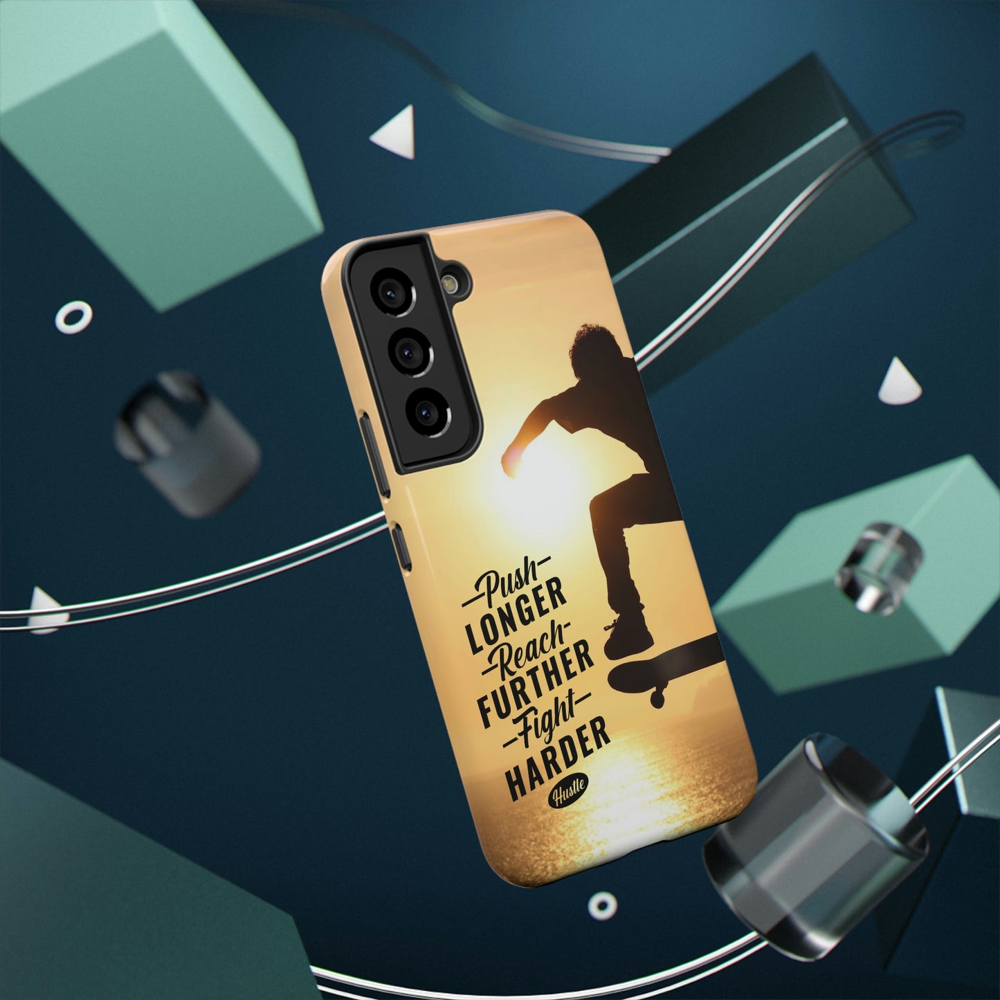 Impact-Resistant Cases for iPhone and Samsung with motivational saying