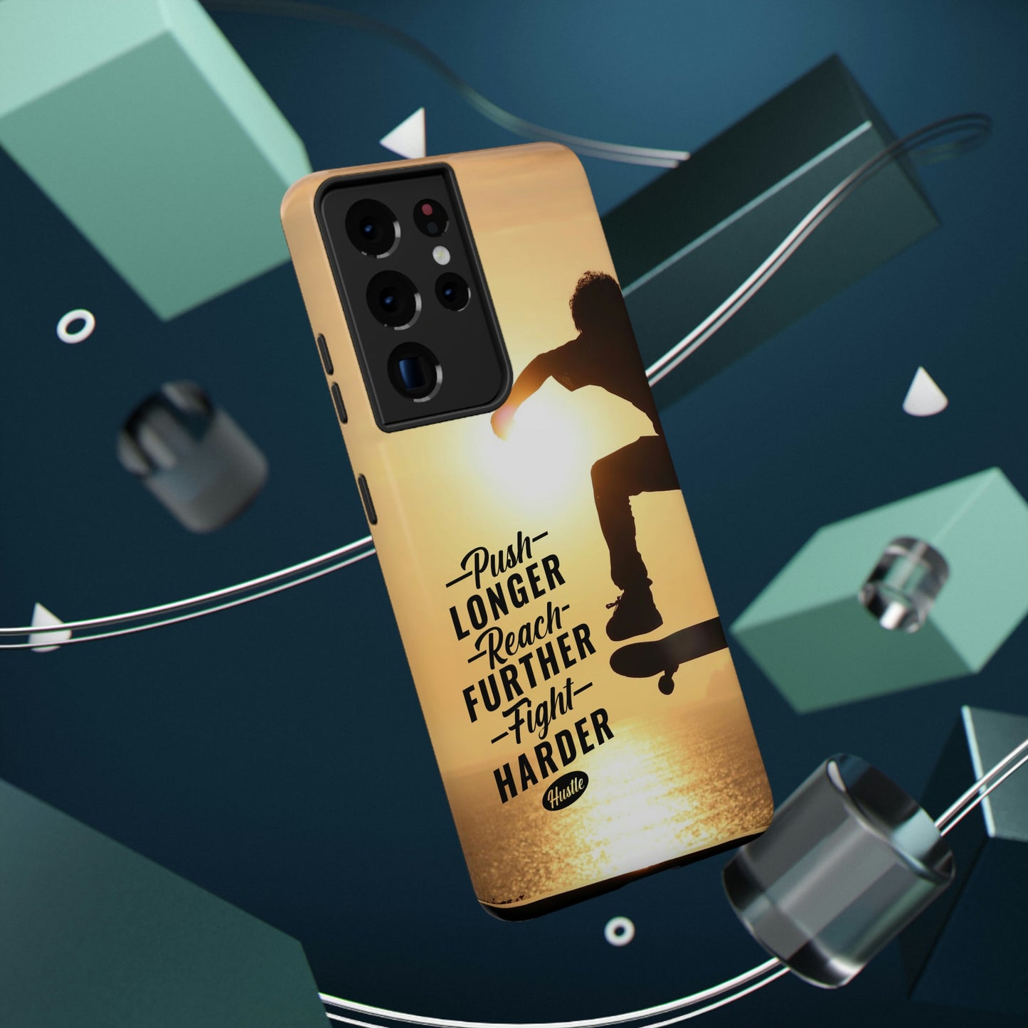 Impact-Resistant Cases for iPhone and Samsung with motivational saying