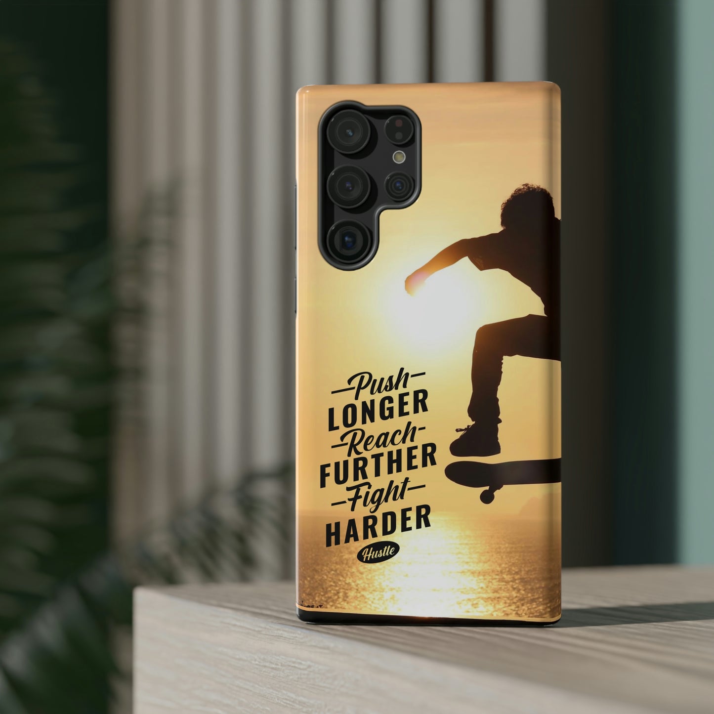 Impact-Resistant Cases for iPhone and Samsung with motivational saying