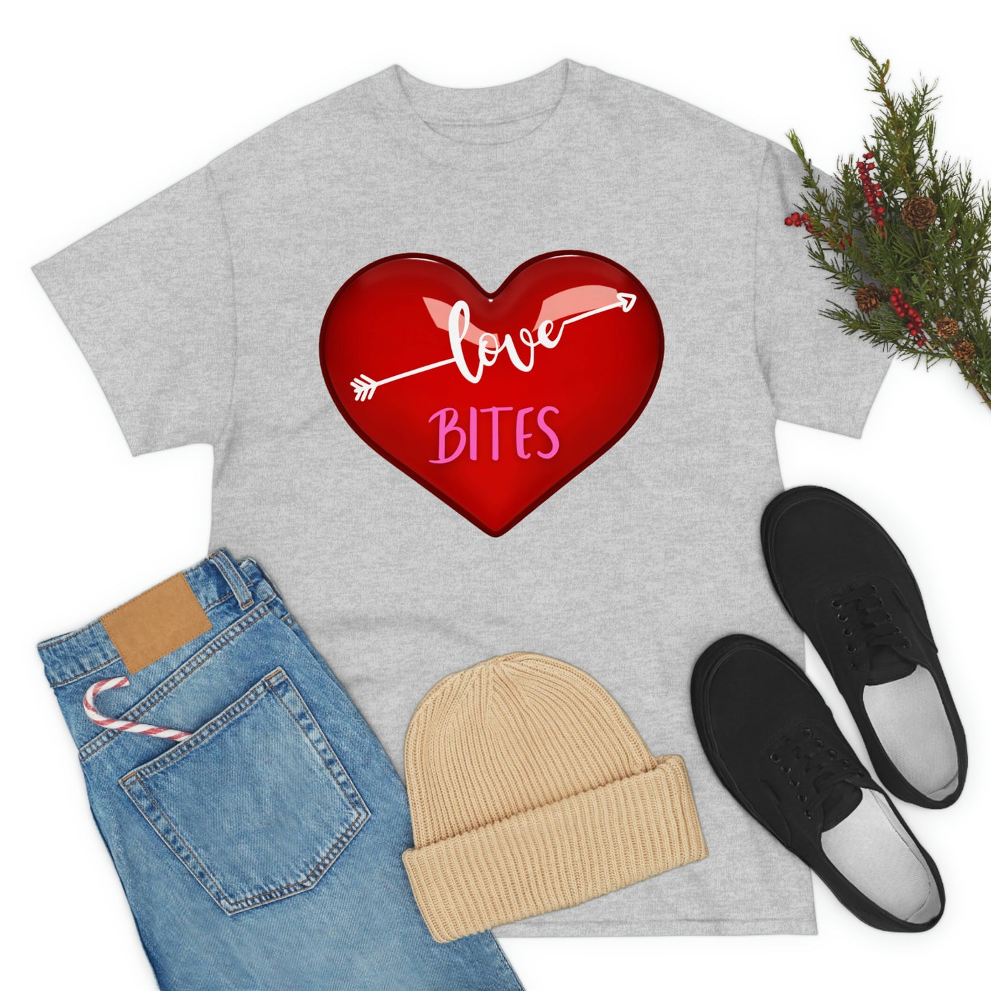 Unisex Heavy Cotton "Love Bites" Tee