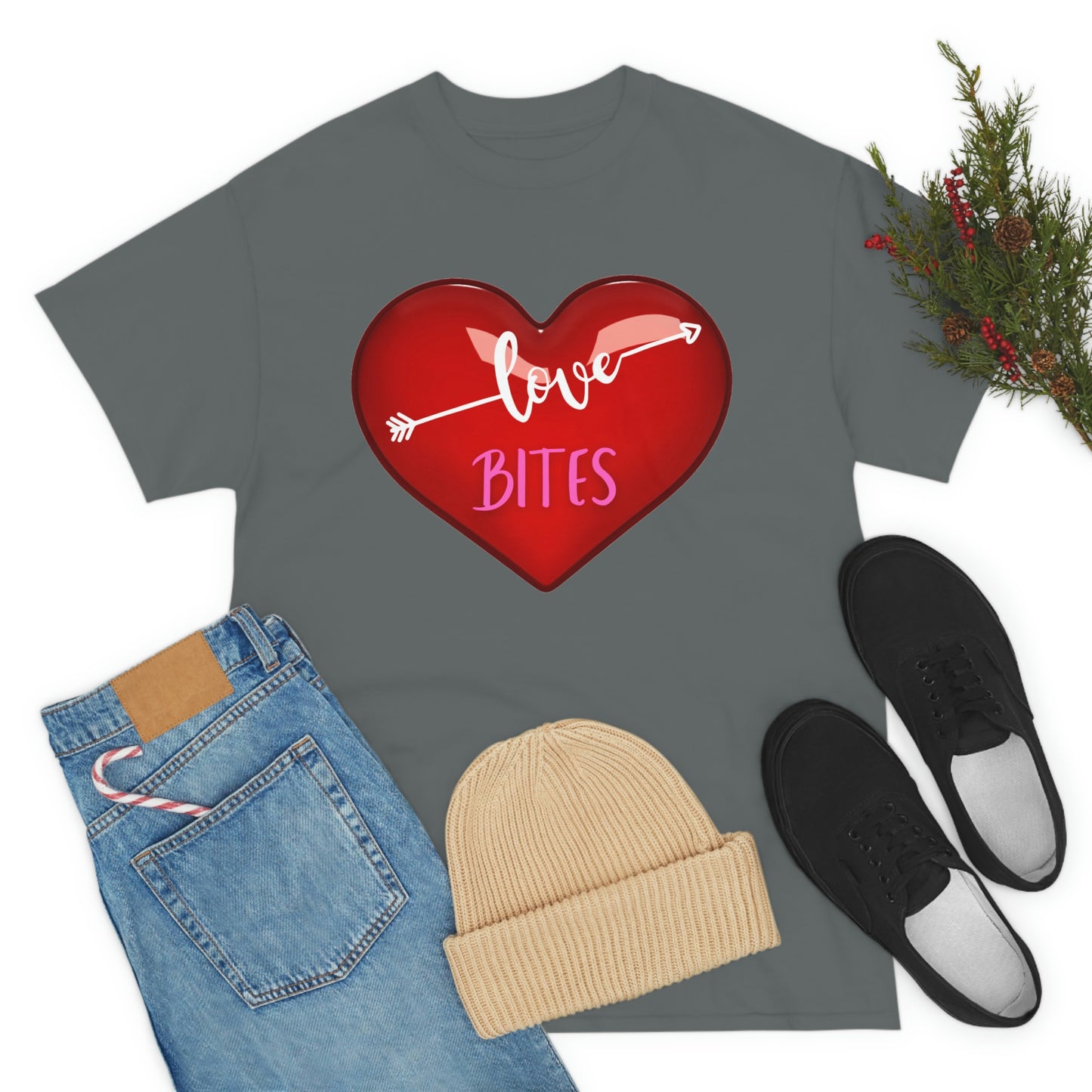 Unisex Heavy Cotton "Love Bites" Tee