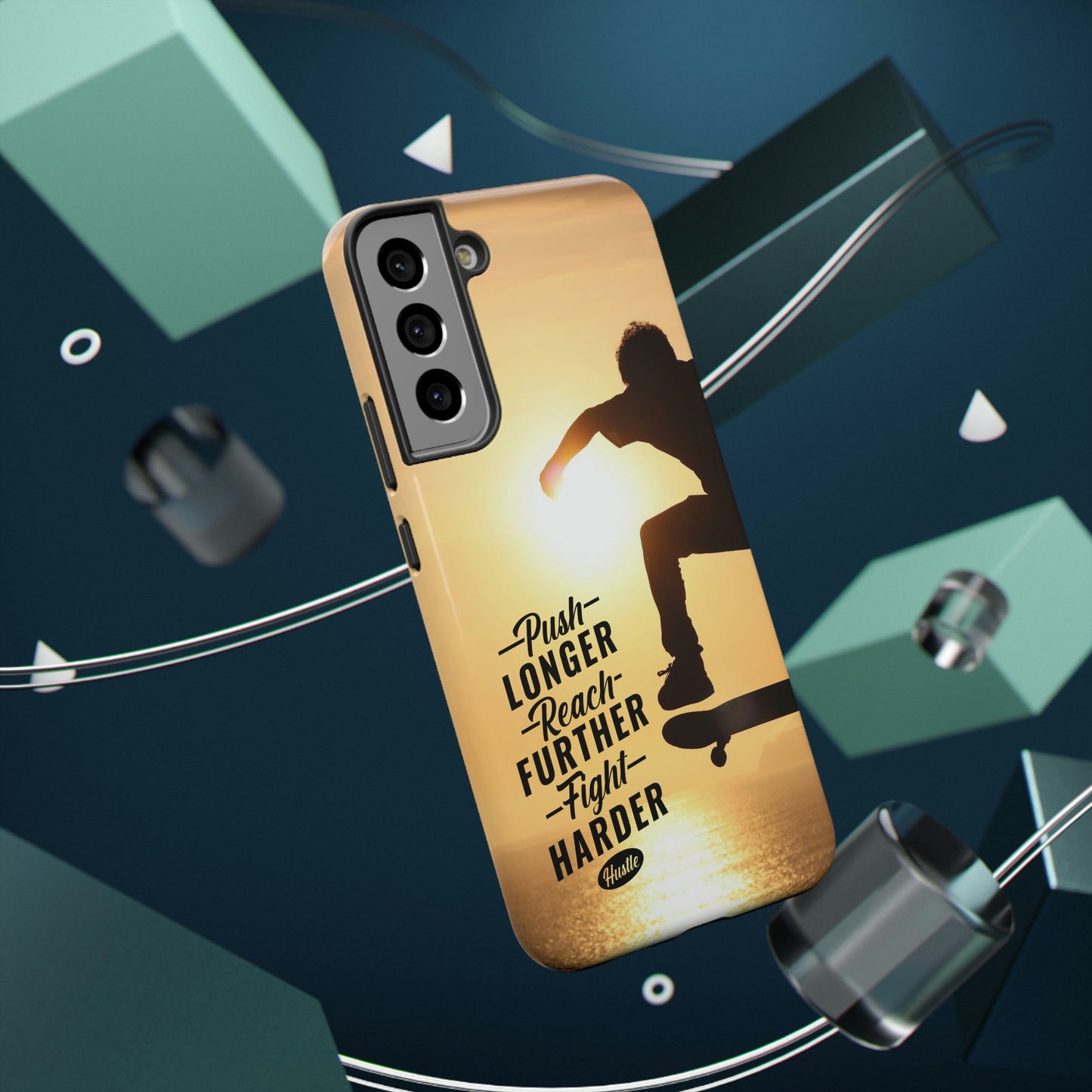 Impact-Resistant Cases for iPhone and Samsung with motivational saying