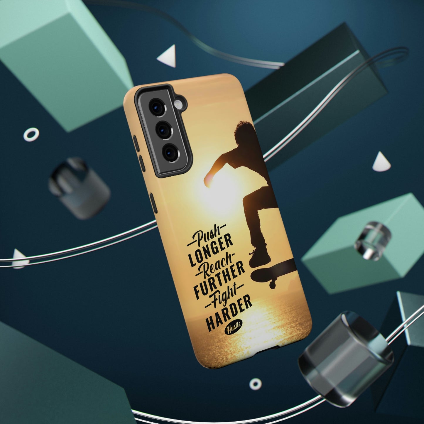 Impact-Resistant Cases for iPhone and Samsung with motivational saying