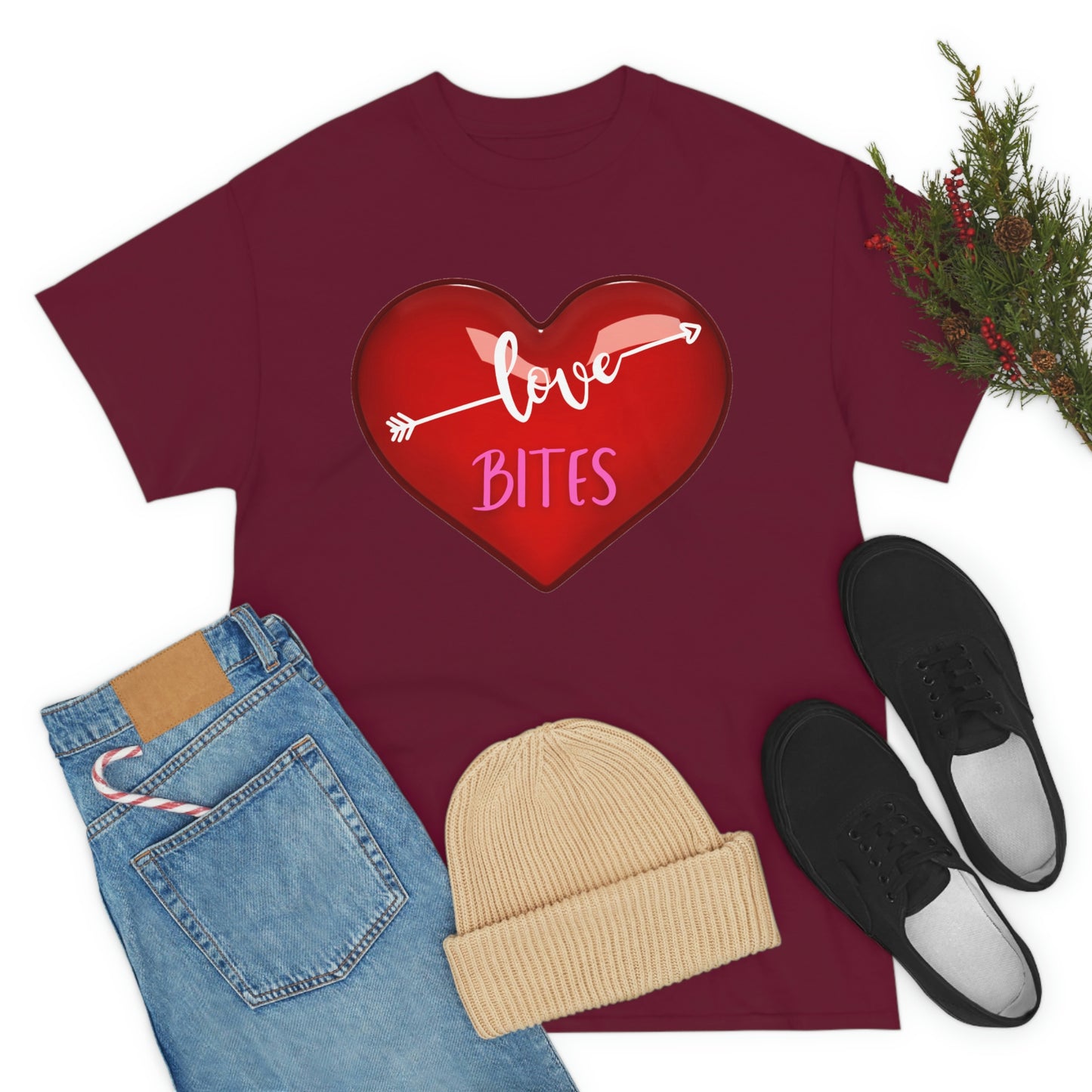 Unisex Heavy Cotton "Love Bites" Tee