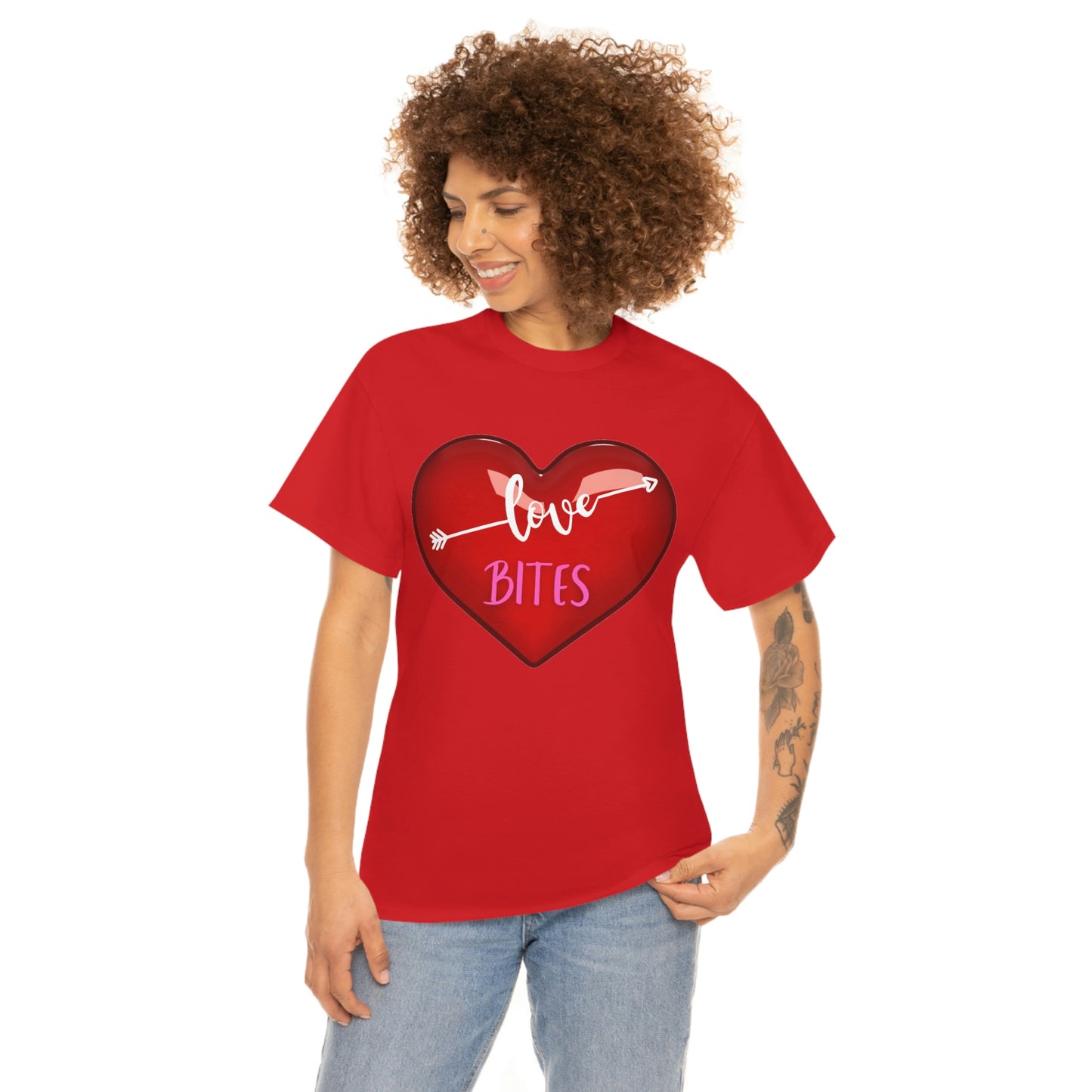 Unisex Heavy Cotton "Love Bites" Tee