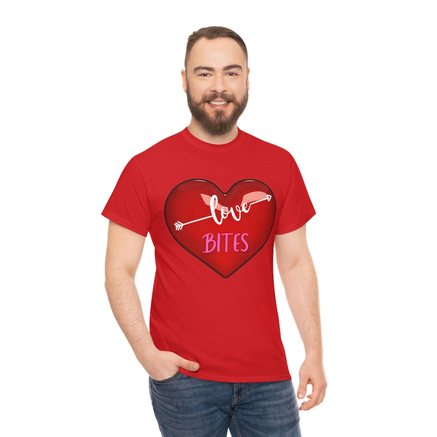 Unisex Heavy Cotton "Love Bites" Tee