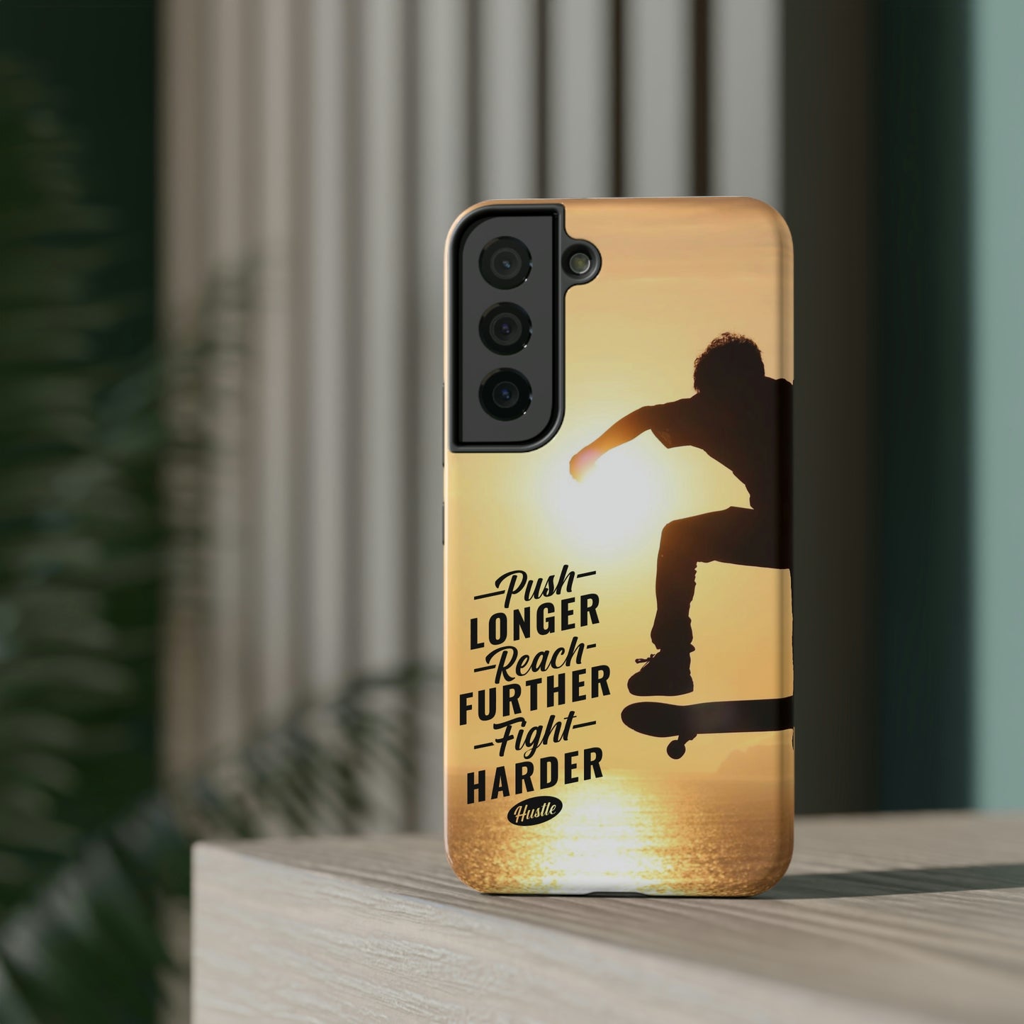Impact-Resistant Cases for iPhone and Samsung with motivational saying