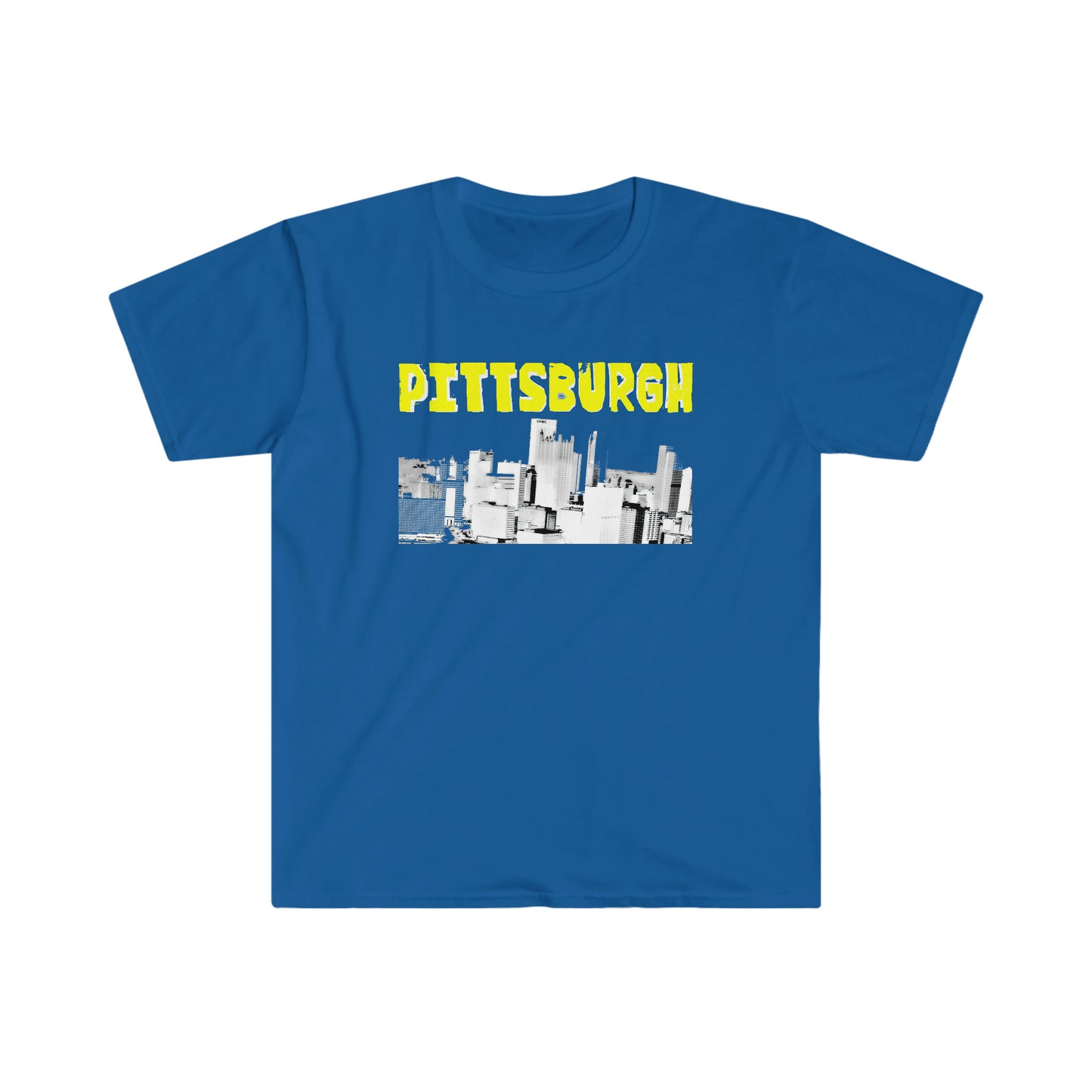 Pittsburgh Cityscape Graphic T-shirt - Unisex Softstyle T-Shirt