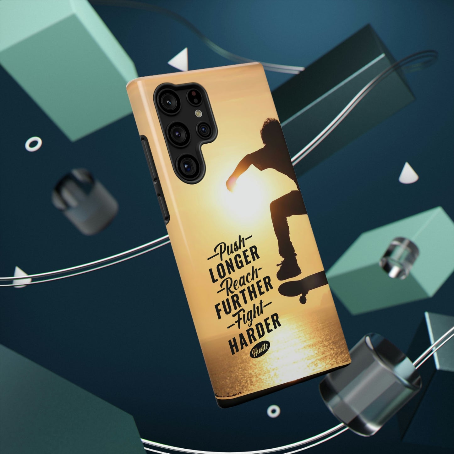 Impact-Resistant Cases for iPhone and Samsung with motivational saying
