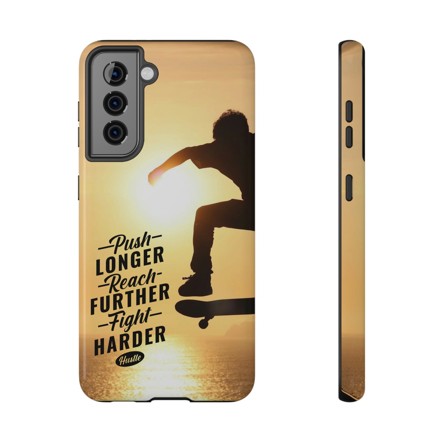 Impact-Resistant Cases for iPhone and Samsung with motivational saying