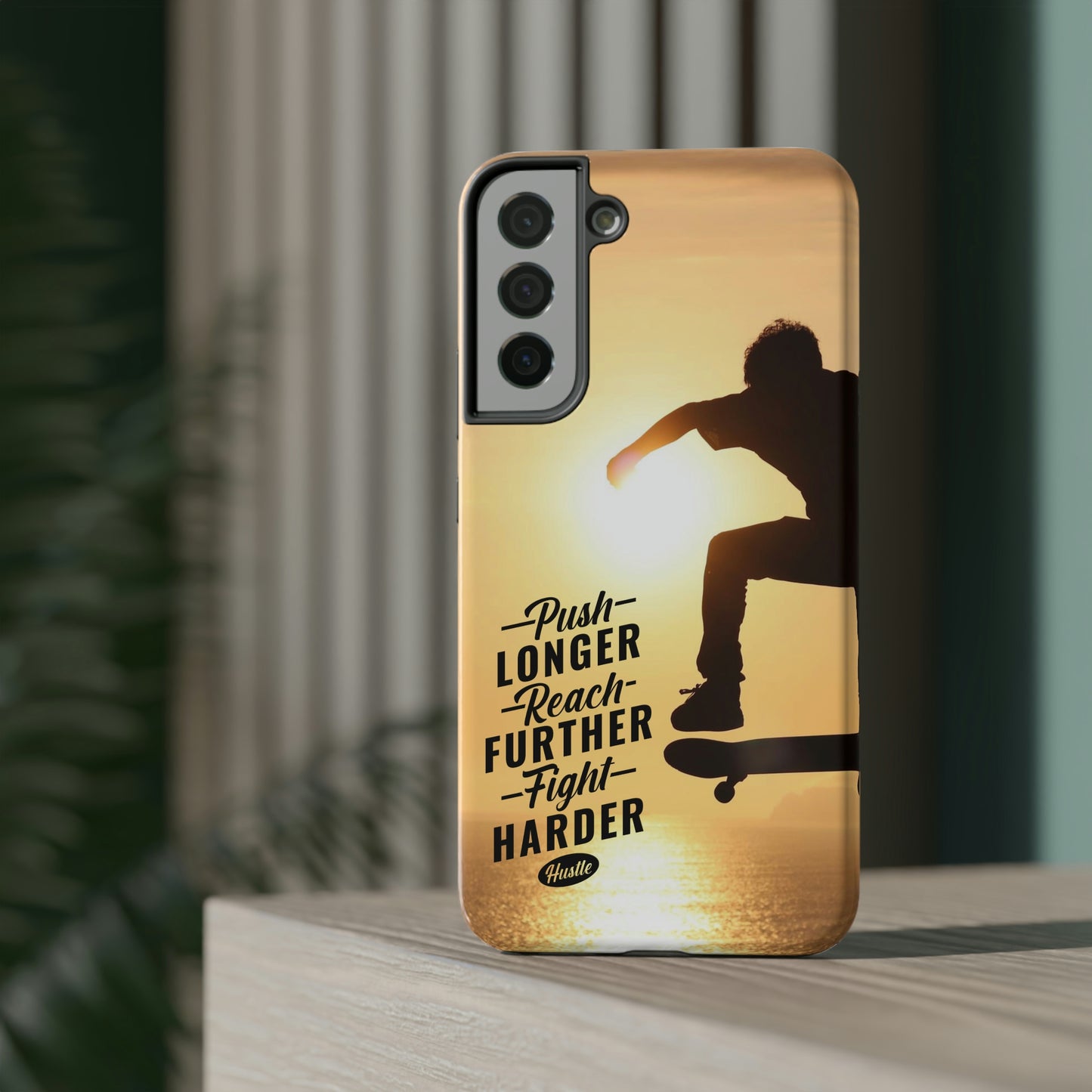 Impact-Resistant Cases for iPhone and Samsung with motivational saying