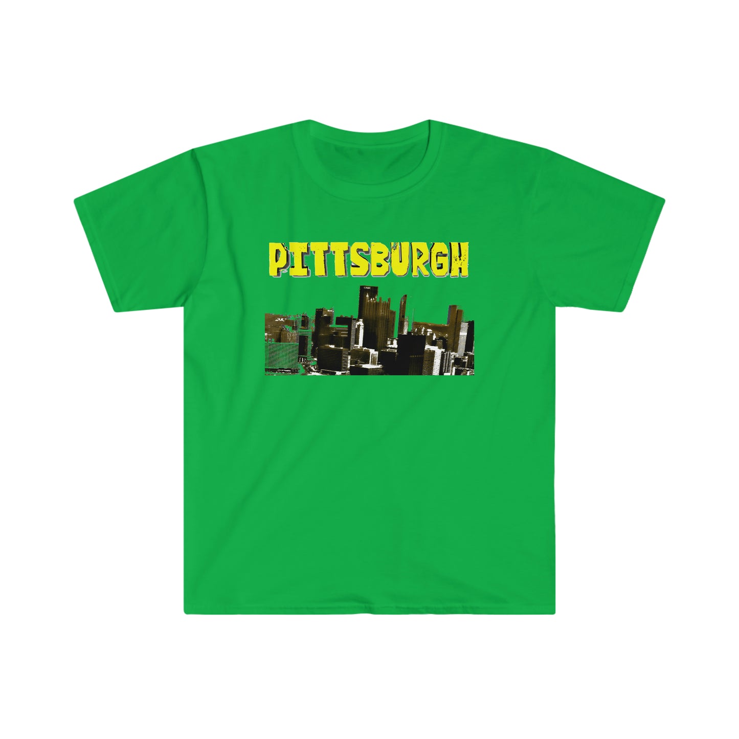 Pittsburgh Cityscape Graphic T-shirt - Unisex Softstyle T-Shirt