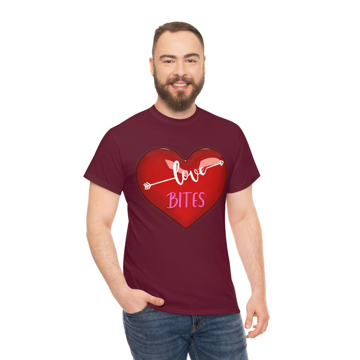 Unisex Heavy Cotton "Love Bites" Tee