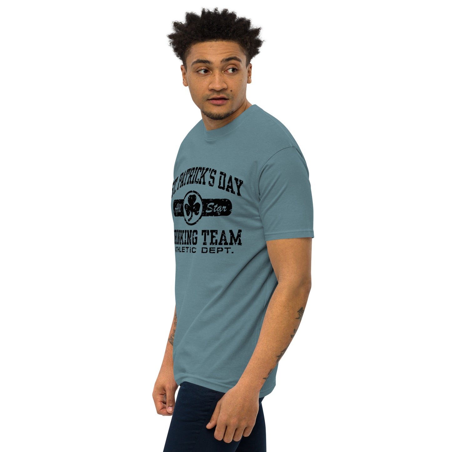 St. Patricks Day All Star Drinking Team Men’s premium heavyweight tee