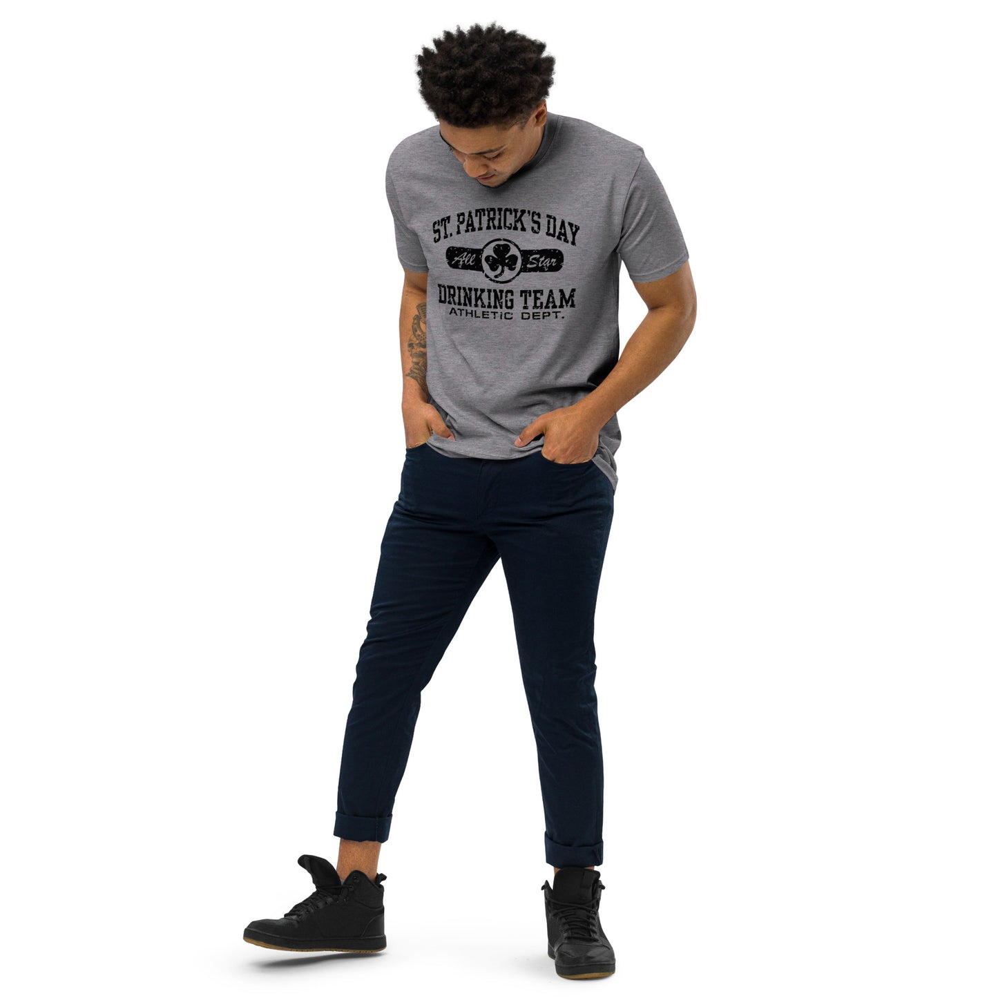 St. Patricks Day All Star Drinking Team Men’s premium heavyweight tee